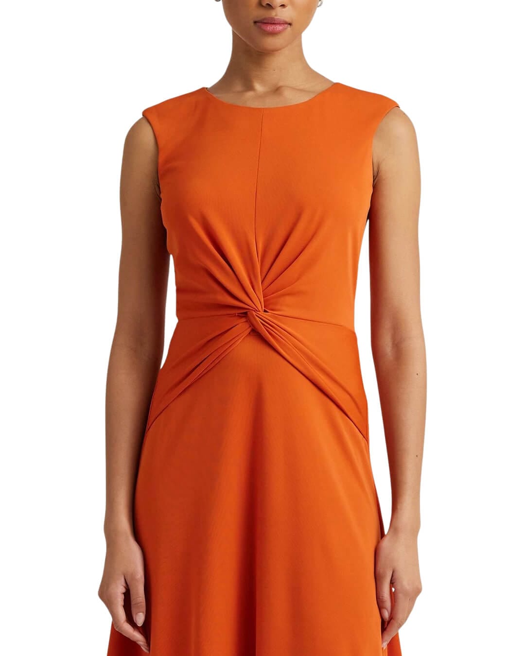 Lauren By Ralph Lauren Dresses Lauren by Ralph Lauren Orange Twist-Front Jersey Dress