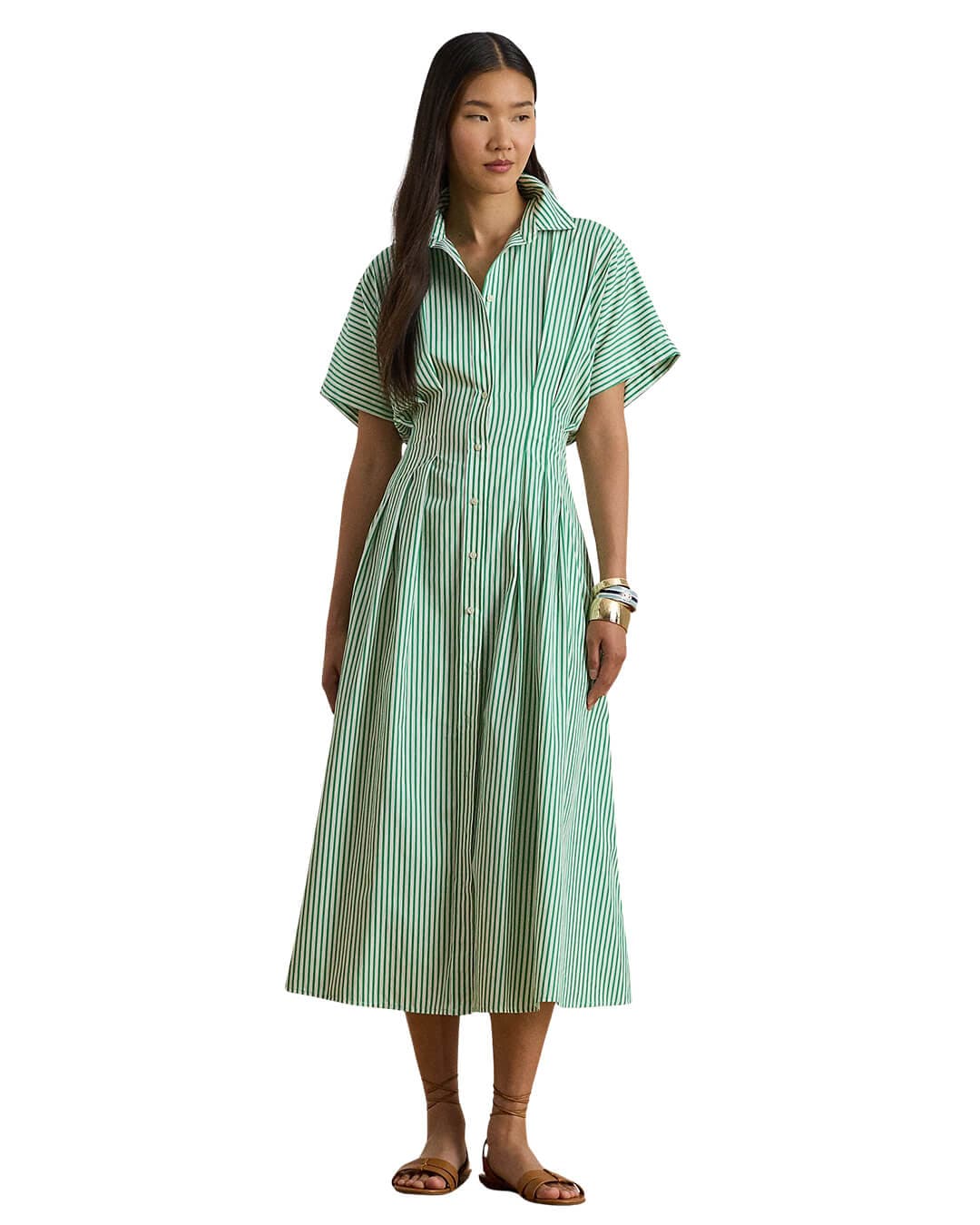 Lauren By Ralph Lauren Dresses Lauren By Ralph Lauren Rushanie Ss Day Dress Green Dress