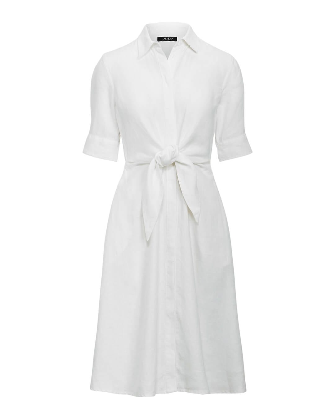Lauren by Ralph Lauren Dresses Lauren by Ralph Lauren White Wakana 3/4 Sleeve Dress