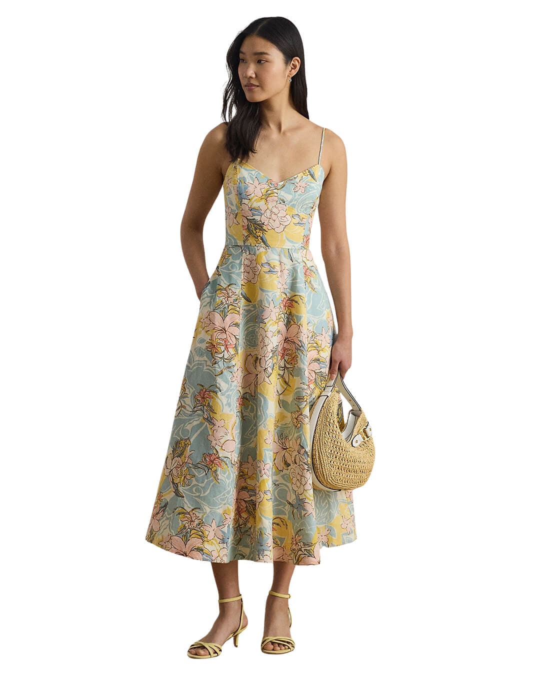 Lauren By Ralph Lauren Woven Fit & Flare Linen Dress White Dress - Bortex Fine Tailoring Lauren By Ralph Lauren Woven Fit & Flare Linen Dress White Dress - Bortex Fine Tailoring