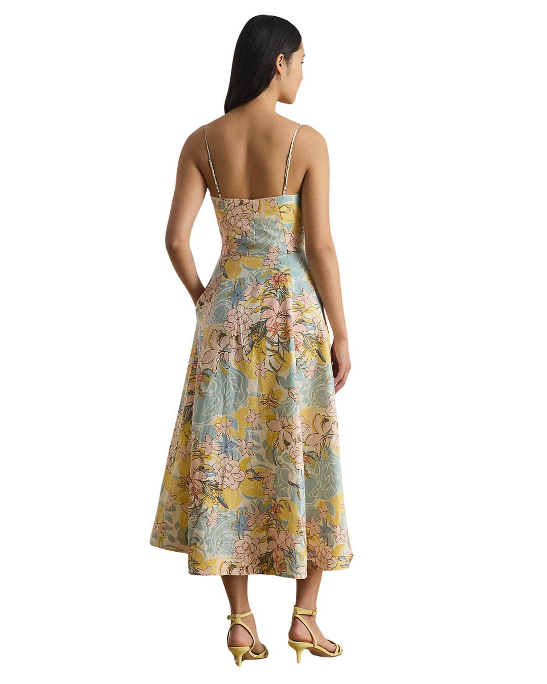 Lauren By Ralph Lauren Dresses Lauren By Ralph Lauren Woven Fit & Flare Linen Dress White Dress