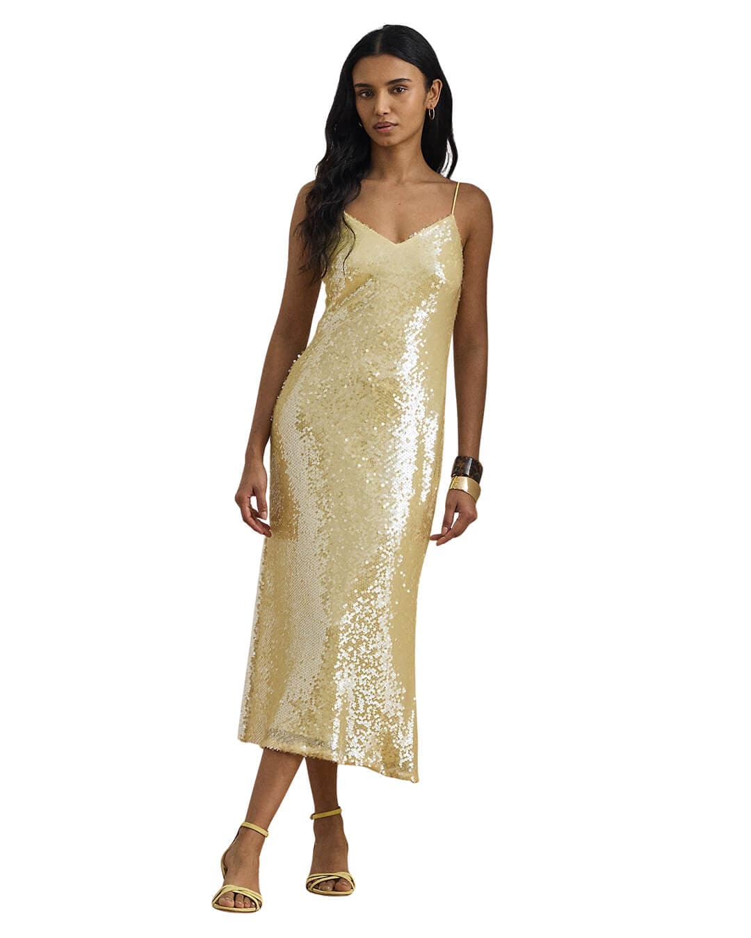 Lauren By Ralph Lauren Dresses Lauren By Ralph Lauren Woven Slip Dress Dress Yellow Dress