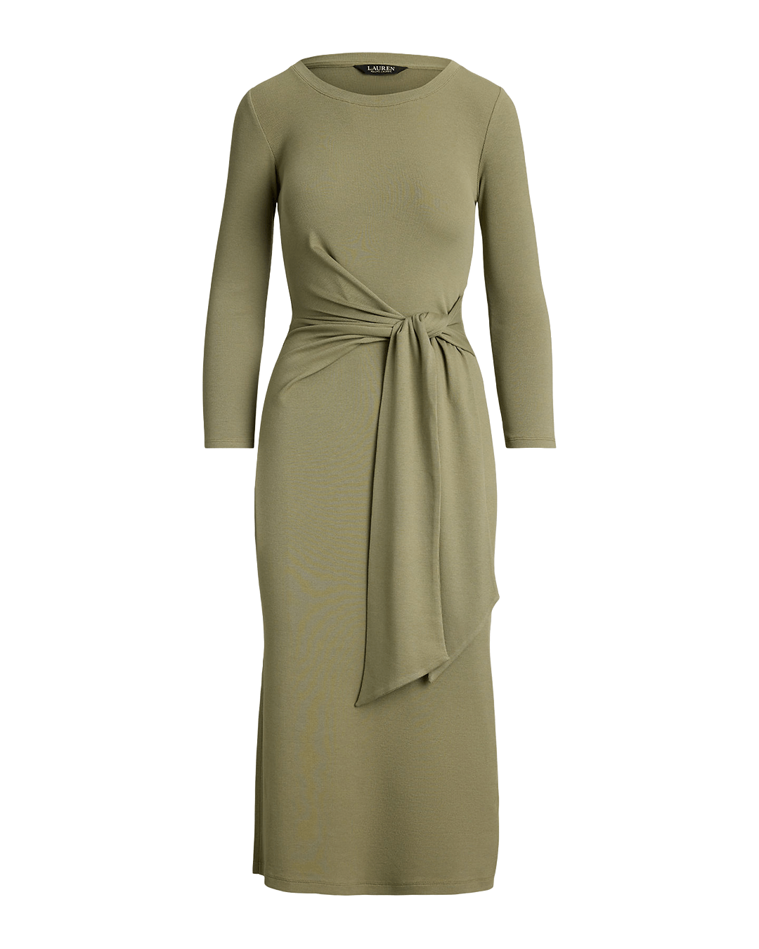 Lauren By Ralph Lauren Dresses Lauren Green Lauren Imalah Ls Crewneck Dress Green