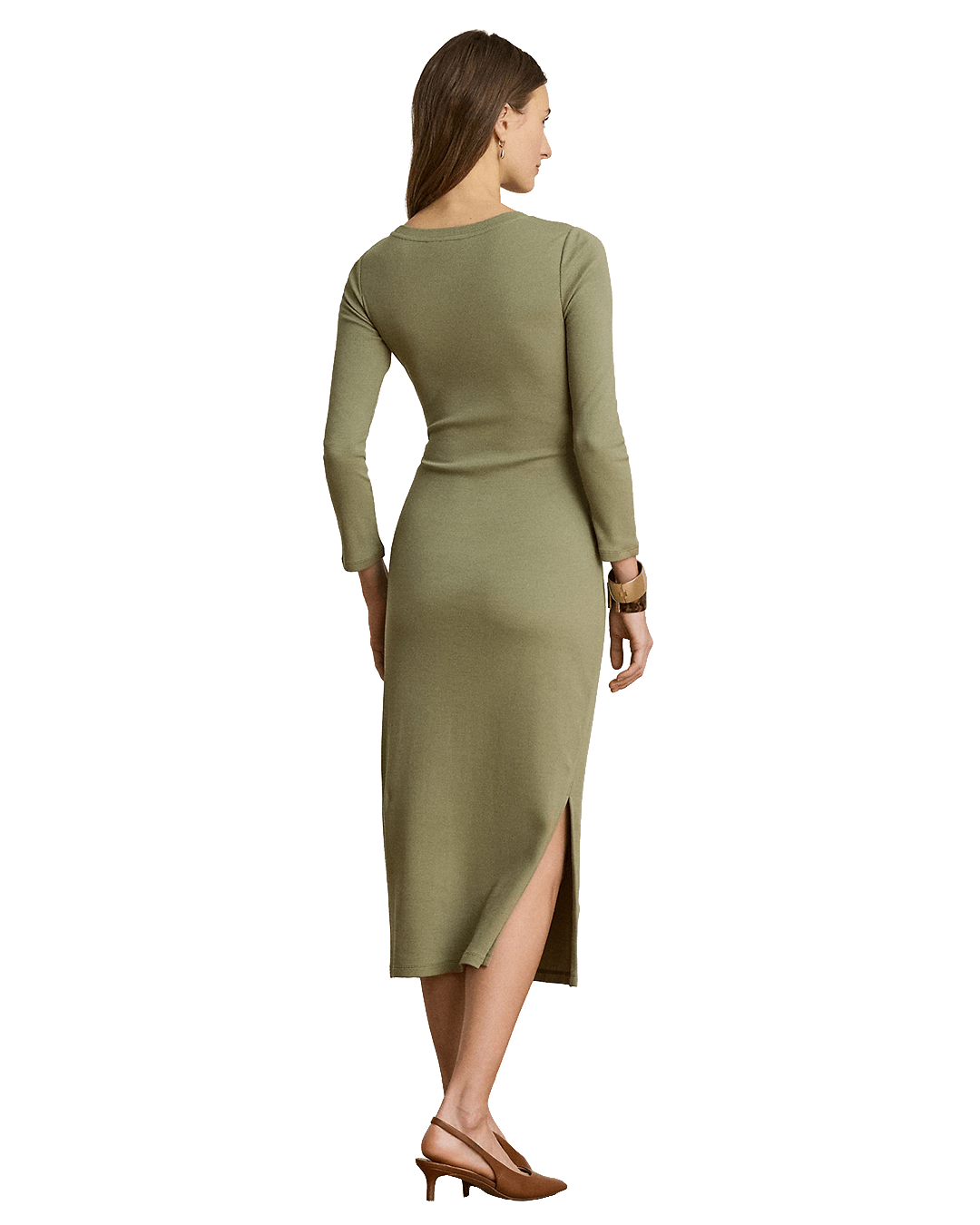 Lauren By Ralph Lauren Dresses Lauren Green Lauren Imalah Ls Crewneck Dress Green
