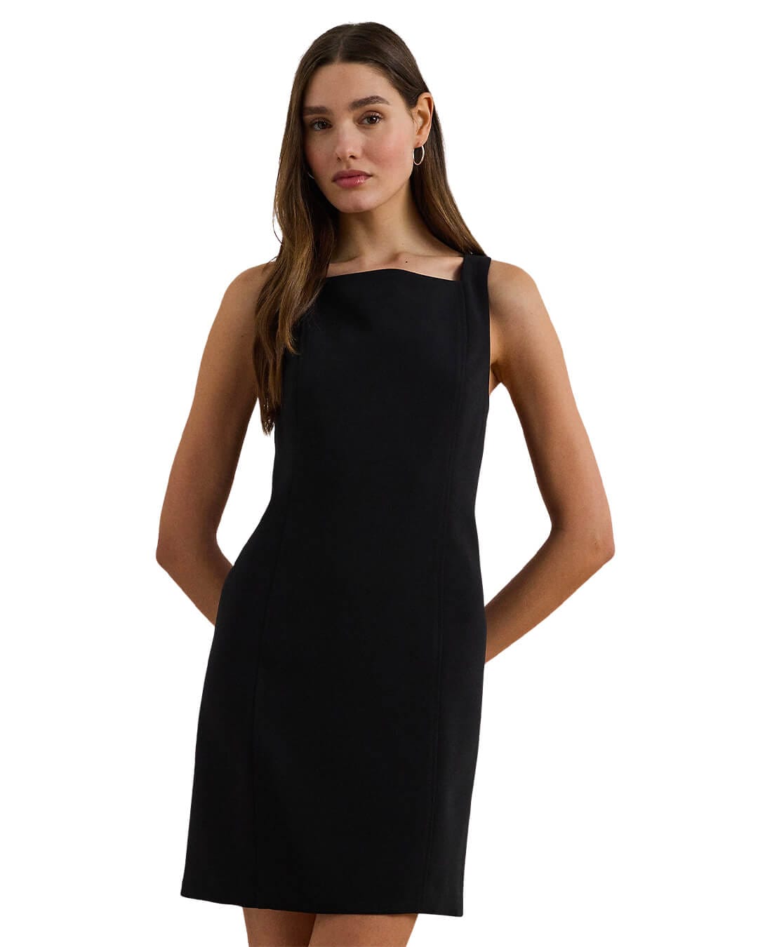 Lauren By Ralph Lauren Black Sl Day Dress