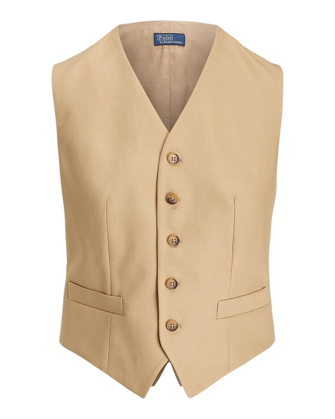 Lauren By Ralph Lauren Gilets Lauren By Ralph Lauren Beige Cotton-Wool Twill Vest