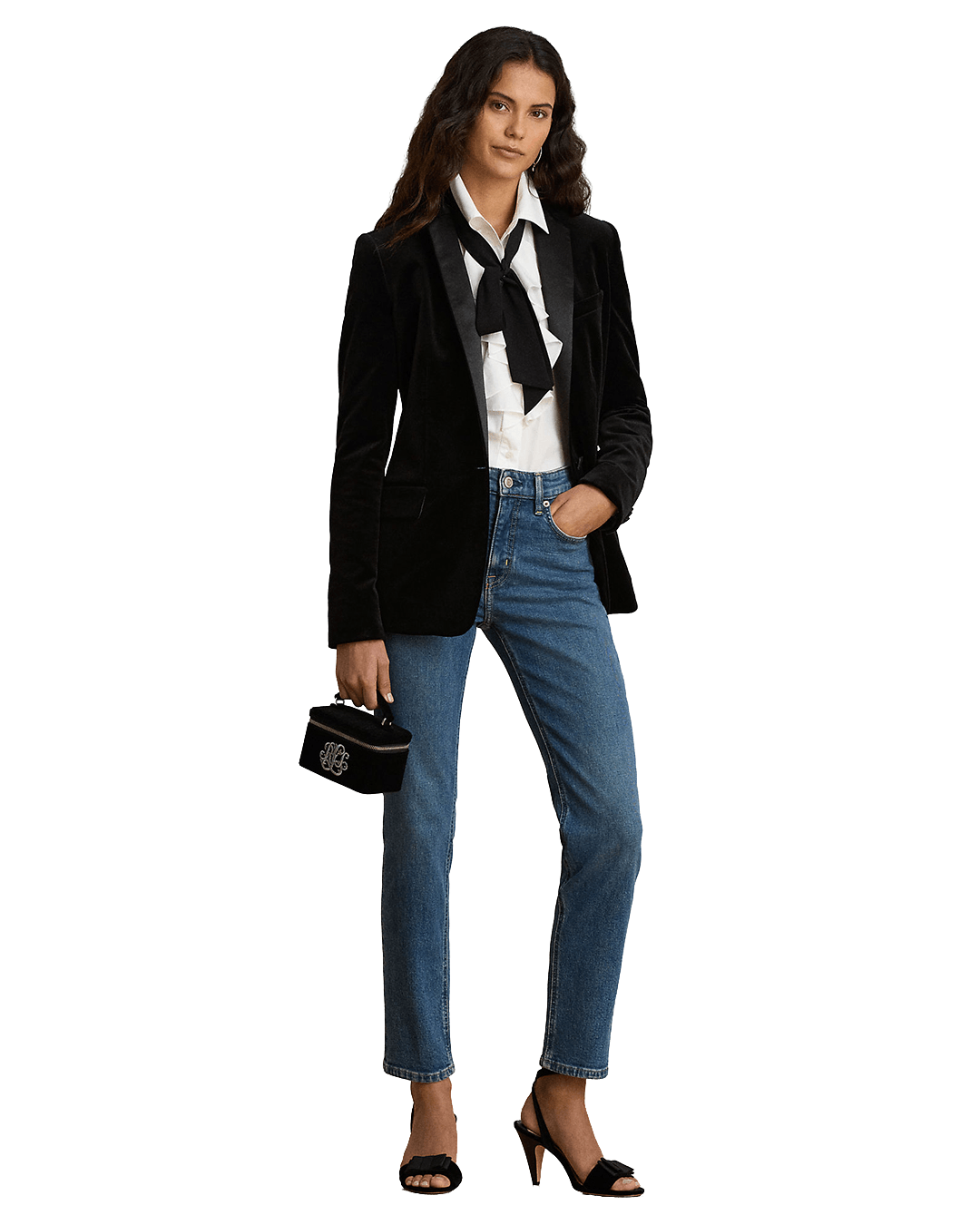 Lauren By Ralph Lauren Jackets Lauren by Ralph Lauren Black Woven Blazer