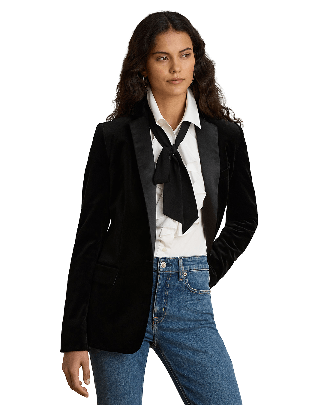 Lauren By Ralph Lauren Jackets Lauren by Ralph Lauren Black Woven Blazer