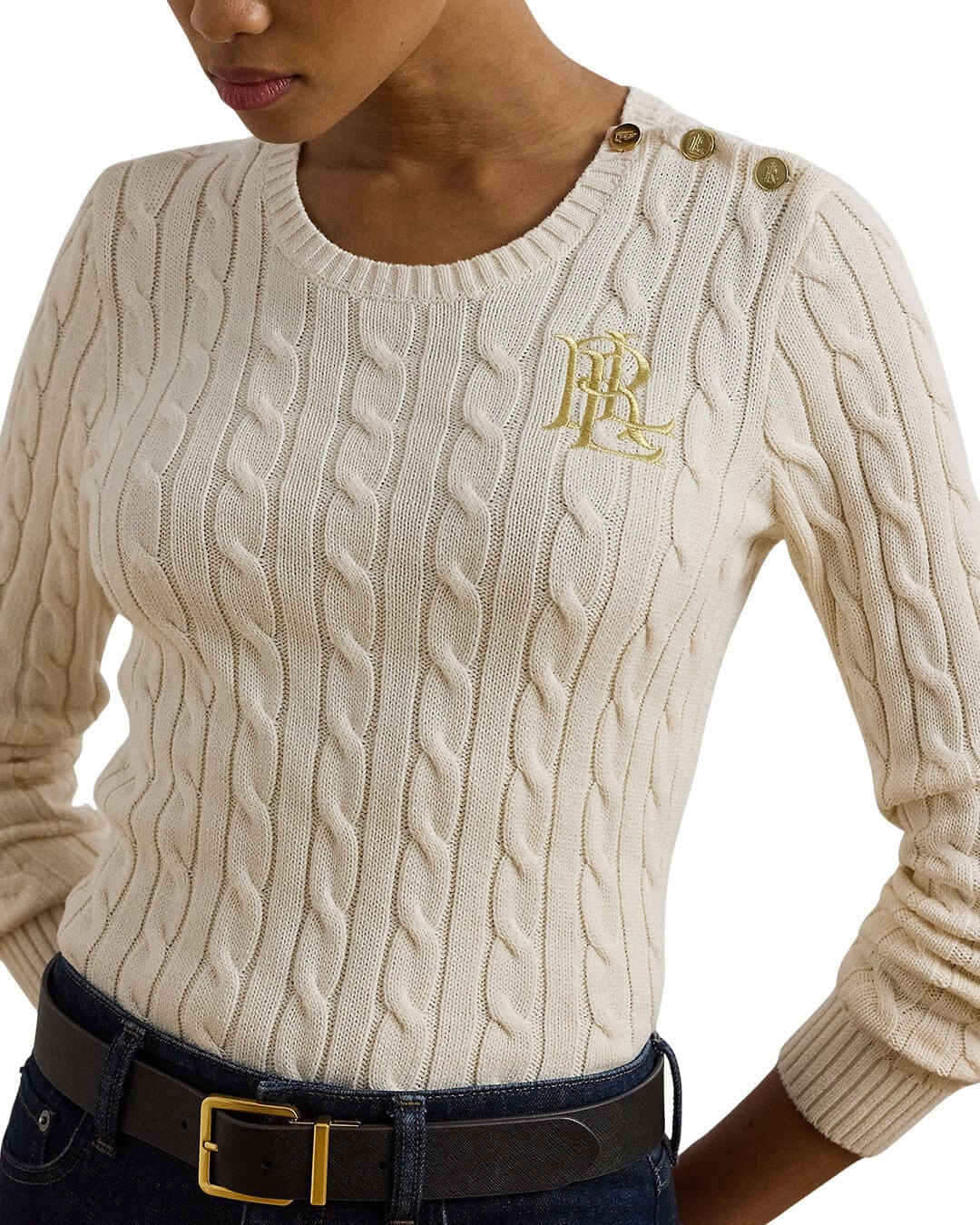 Lauren by Ralph Lauren Jumpers Lauren by Ralph Lauren Cream Montiva Jumper