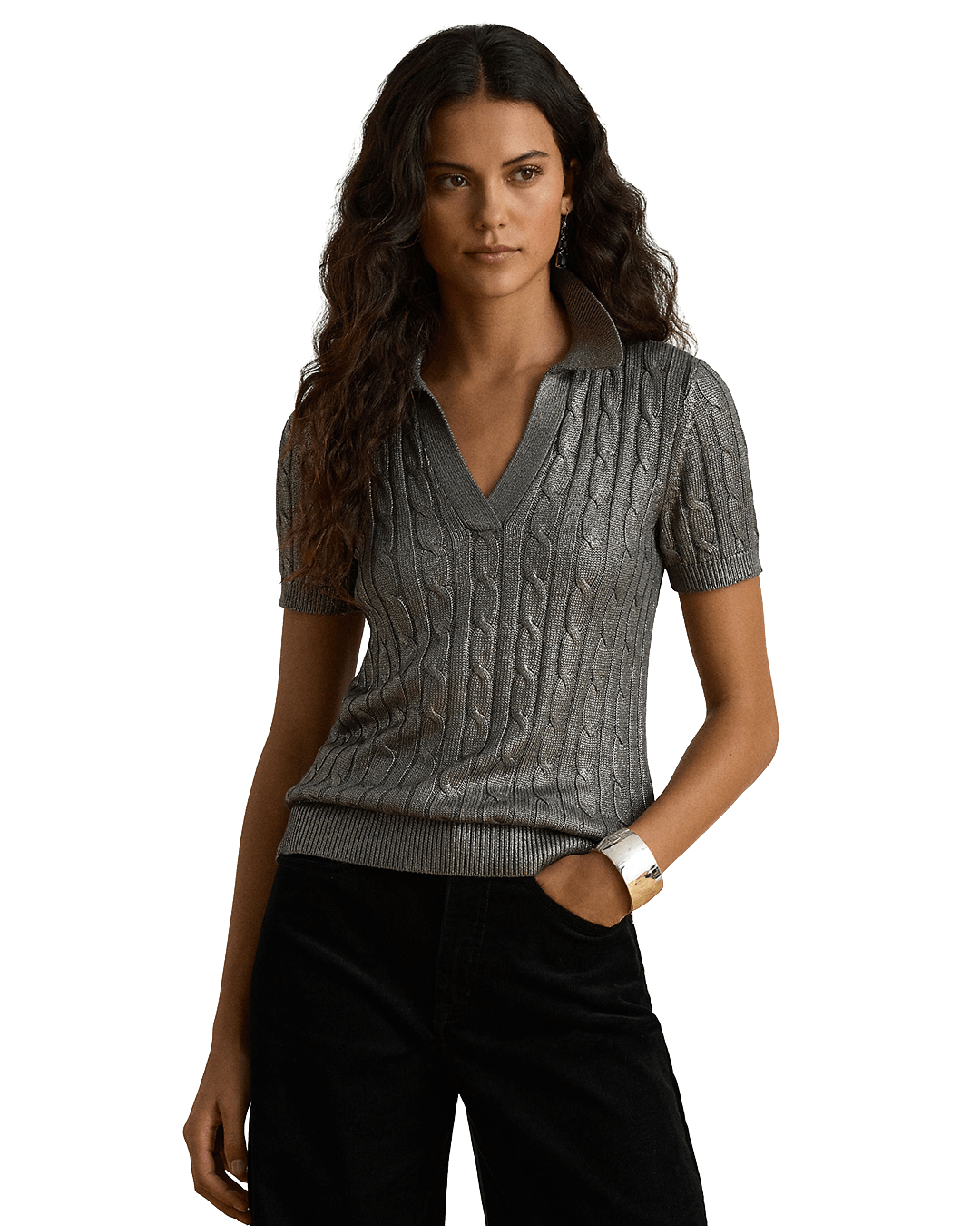 Lauren By Ralph Lauren Jumpers Lauren by Ralph Lauren Grey Pullover Sweater