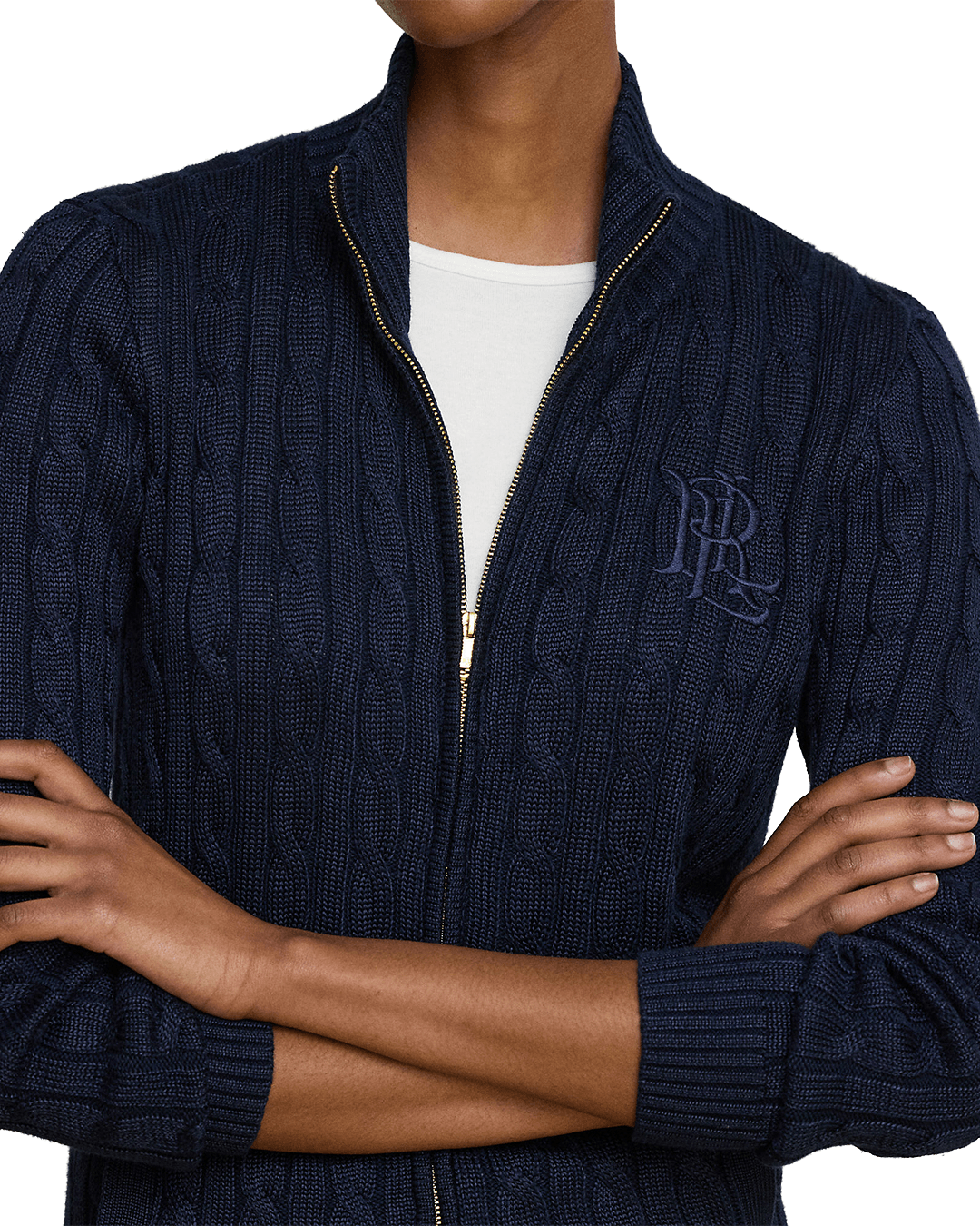Lauren By Ralph Lauren Jumpers Lauren by Ralph Lauren Navy Full-Zip Sweater