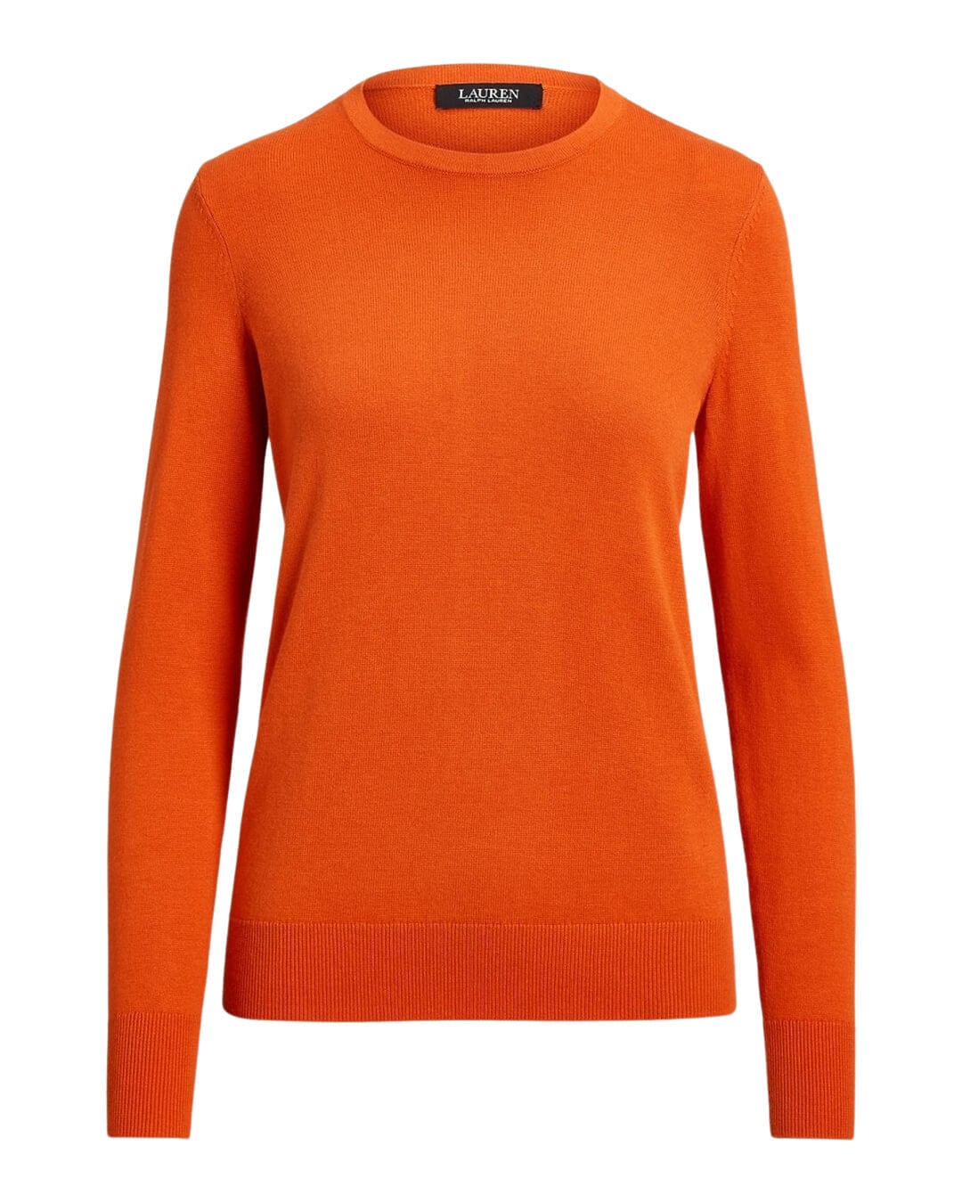 Lauren By Ralph Lauren Jumpers Lauren by Ralph Lauren Orange Cotton-Blend Sweater