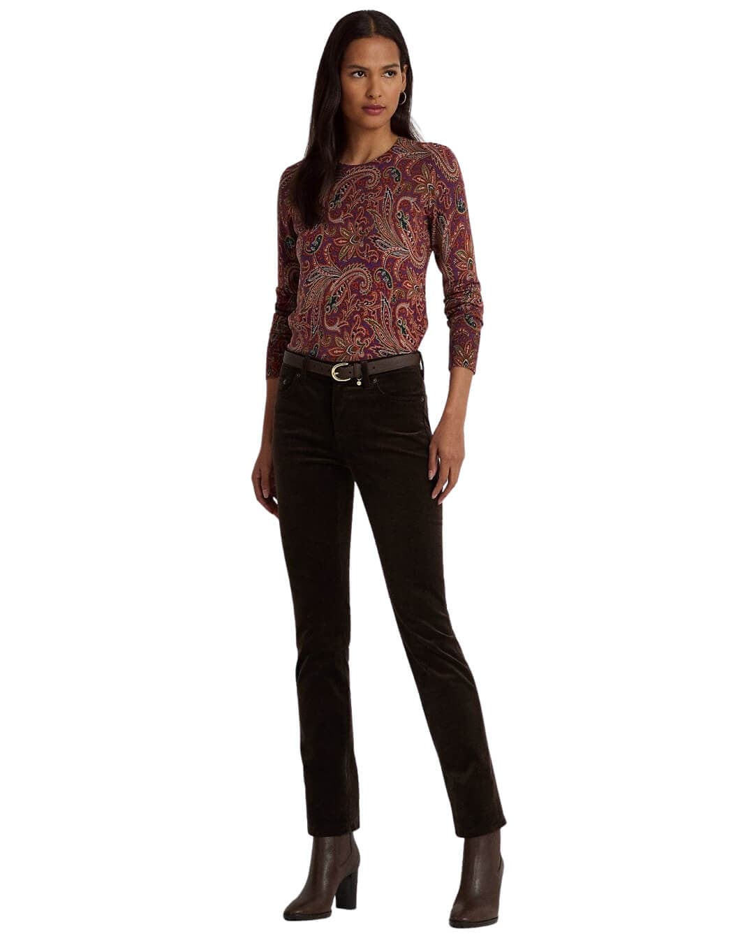 Lauren By Ralph Lauren Jumpers Lauren by Ralph Lauren Paisley Cotton-Blend Sweater