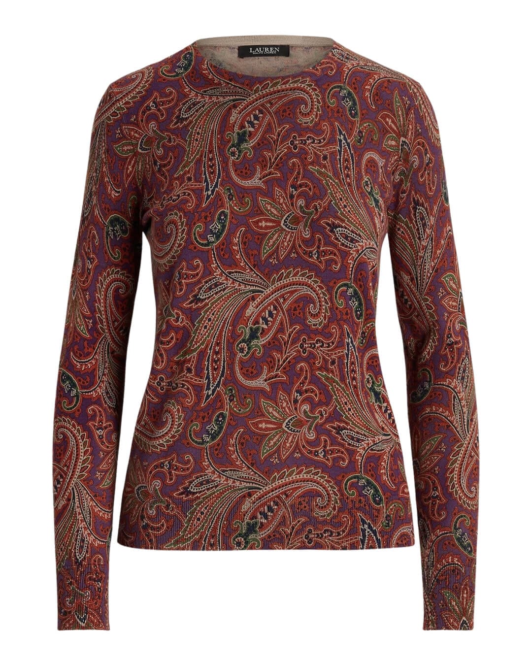 Lauren By Ralph Lauren Jumpers Lauren by Ralph Lauren Paisley Cotton-Blend Sweater