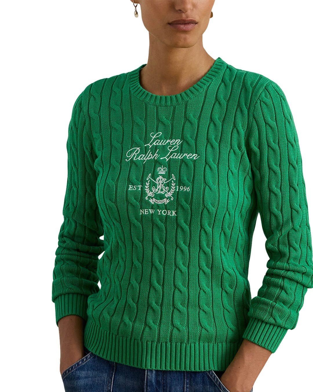 Lauren By Ralph Lauren Jumpers Lauren By Ralph Lauren Rinett Ls Pullover Green Jumper