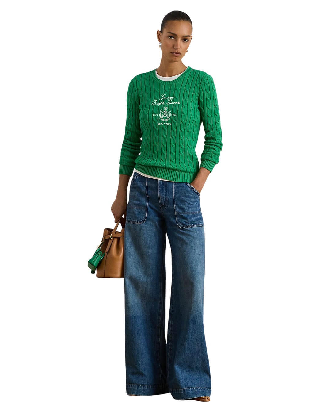 Lauren By Ralph Lauren Jumpers Lauren By Ralph Lauren Rinett Ls Pullover Green Jumper