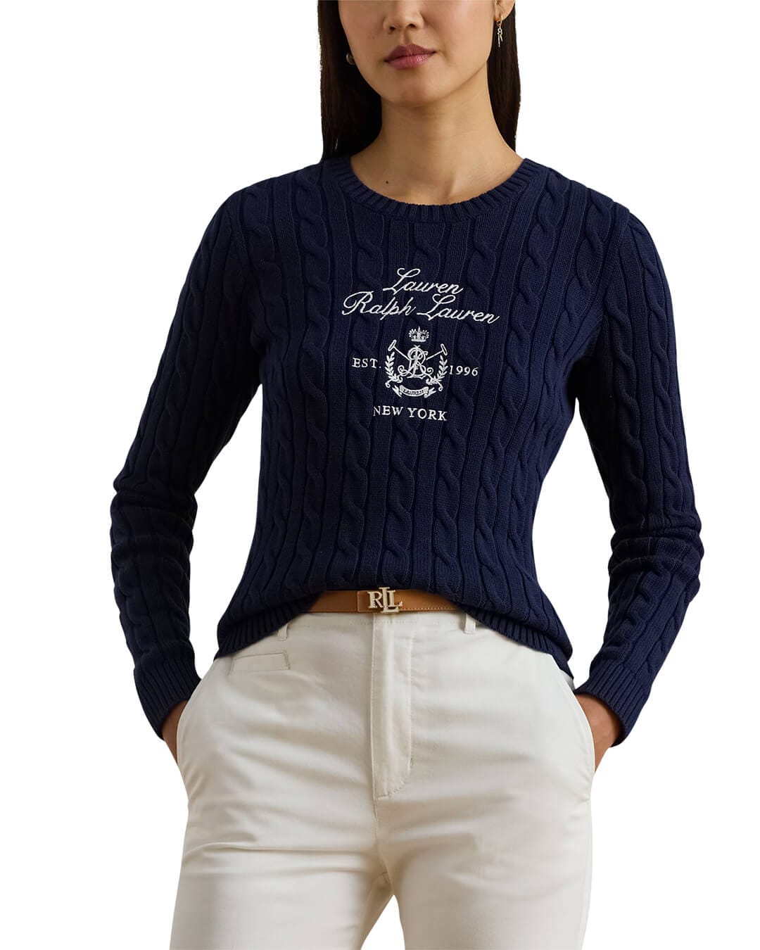 Lauren By Ralph Lauren Jumpers Lauren By Ralph Lauren Rinett Ls Pullover Navy Jumper