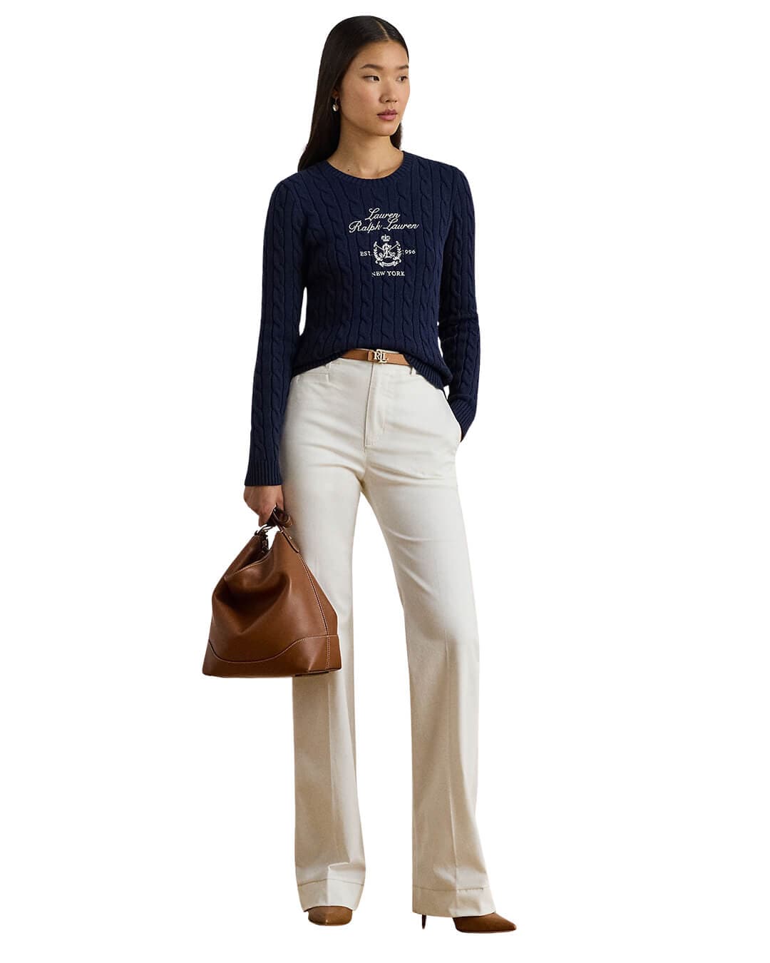 Lauren By Ralph Lauren Jumpers Lauren By Ralph Lauren Rinett Ls Pullover Navy Jumper