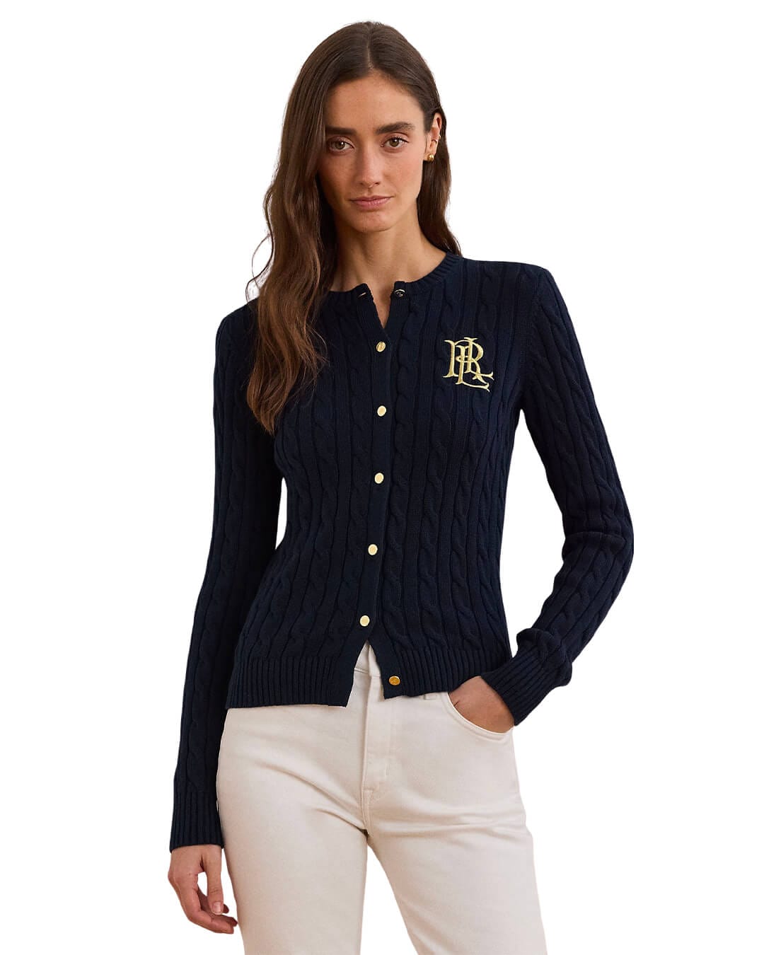 Lauren By Ralph Lauren Jumpers RALHAN LS CARDIGAN NAVY