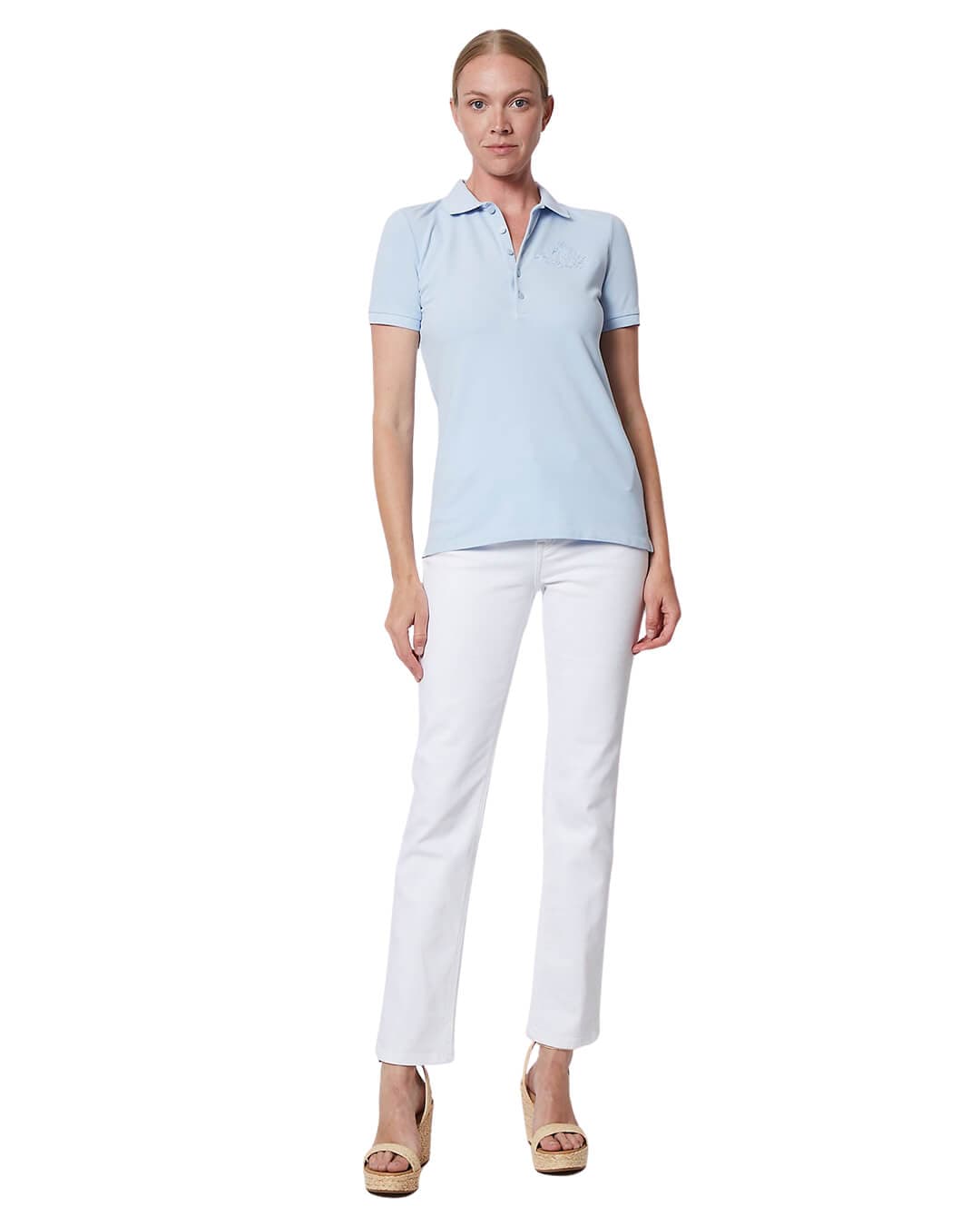 Lauren by Ralph Lauren Polo Shirts Lauren by Ralph Lauren Blue Kiewick Polo Shirt - Casual Wear