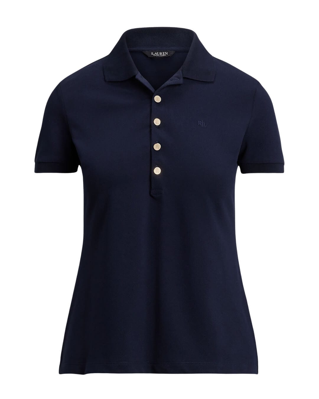 Lauren By Ralph Lauren Polo Shirts Lauren By Ralph Lauren Kiewick Knit Polo Shirt Navy Polo Shirt