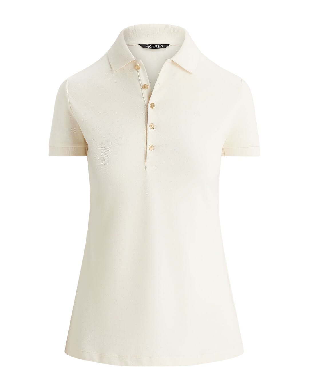 Lauren By Ralph Lauren Polo Shirts Lauren By Ralph Lauren Kiewick Knit Polo Shirt White Polo Shirt