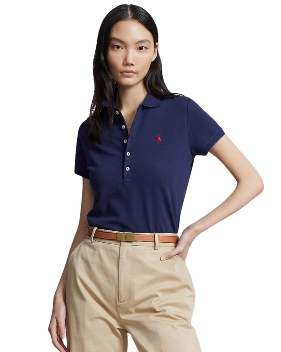 Lauren By Ralph Lauren Polo Shirts JULIE SS POLO SHIRT Navy SS24 211870245002