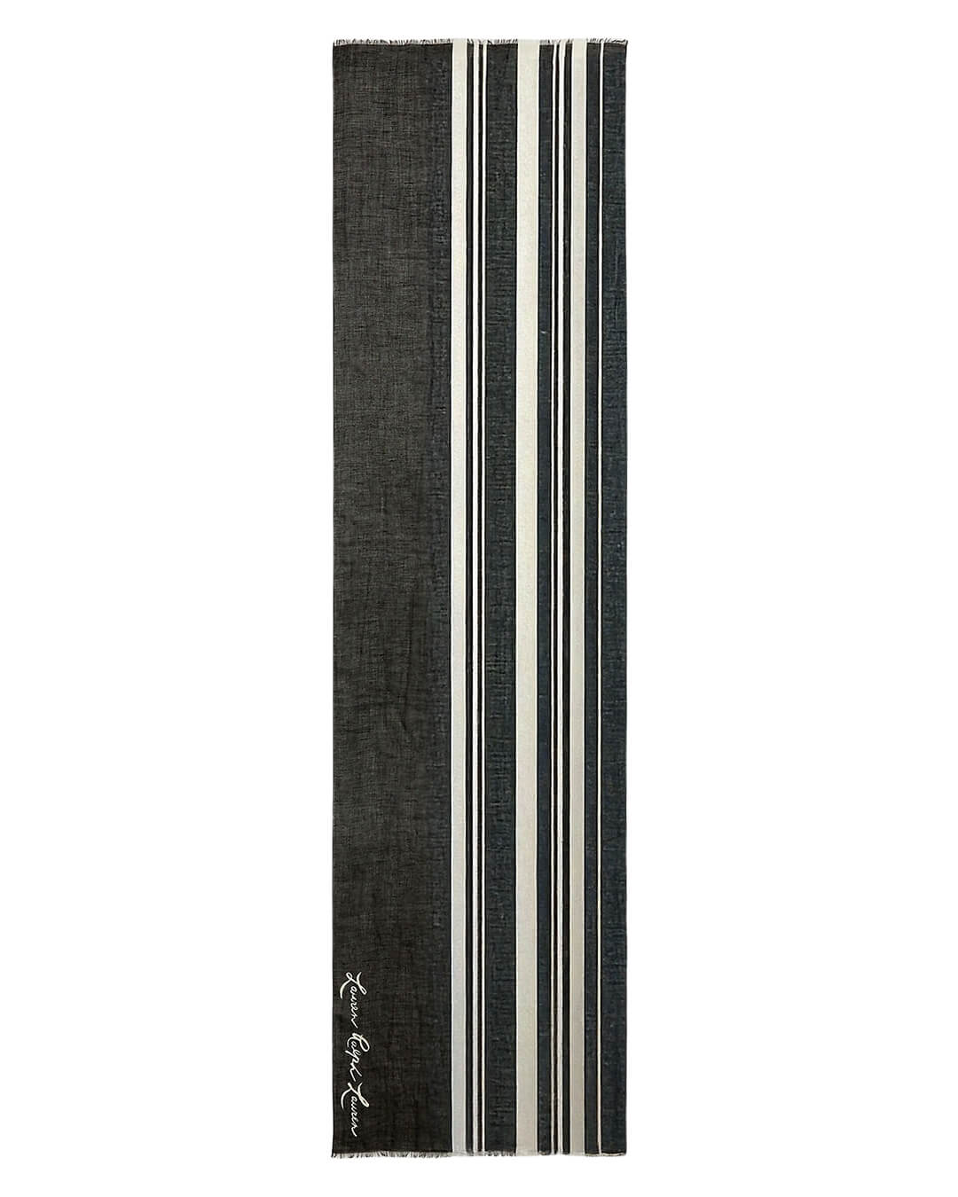 Lauren by Ralph Lauren Scarves ONE Lauren by Ralph Lauren STRIP SCARF WRAP BLACK