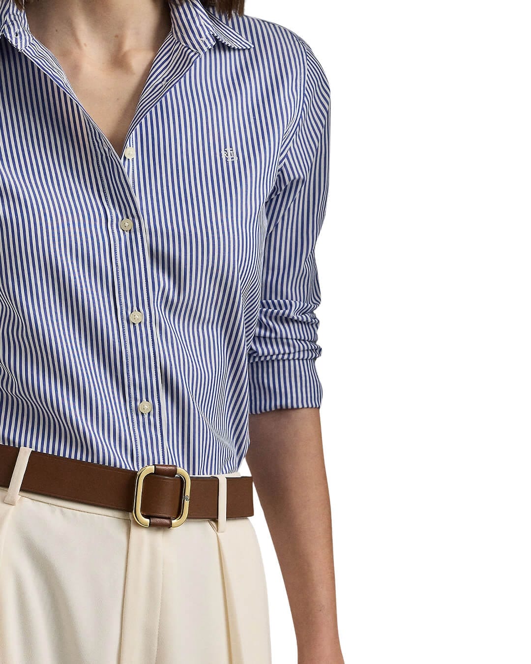 Lauren by Ralph Lauren Shirts Lauren by Ralph Lauren Blue Jamelko Button Front Shirt