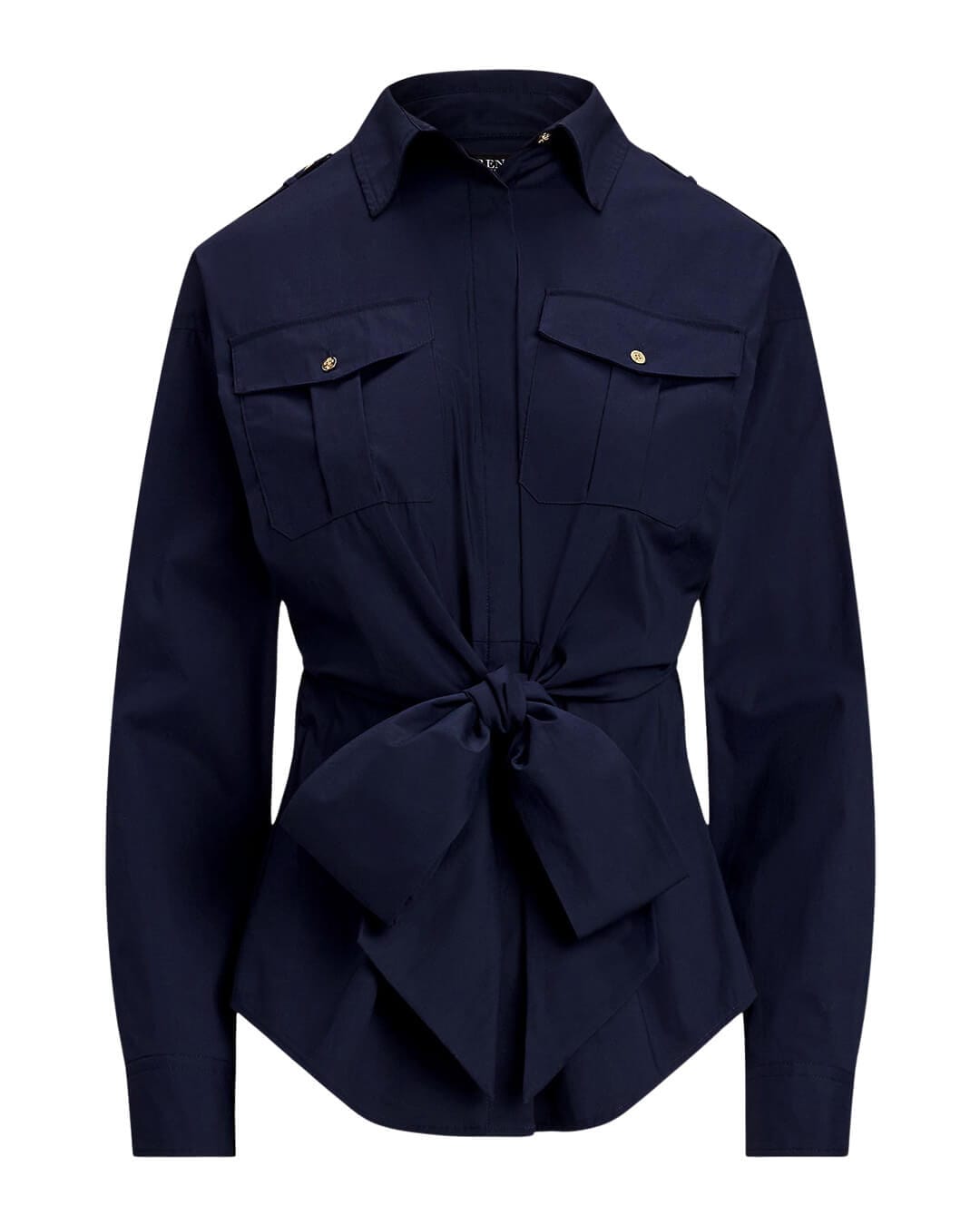 Lauren by Ralph Lauren Shirts Lauren by Ralph Lauren Navy Gionina Button Front Shirt