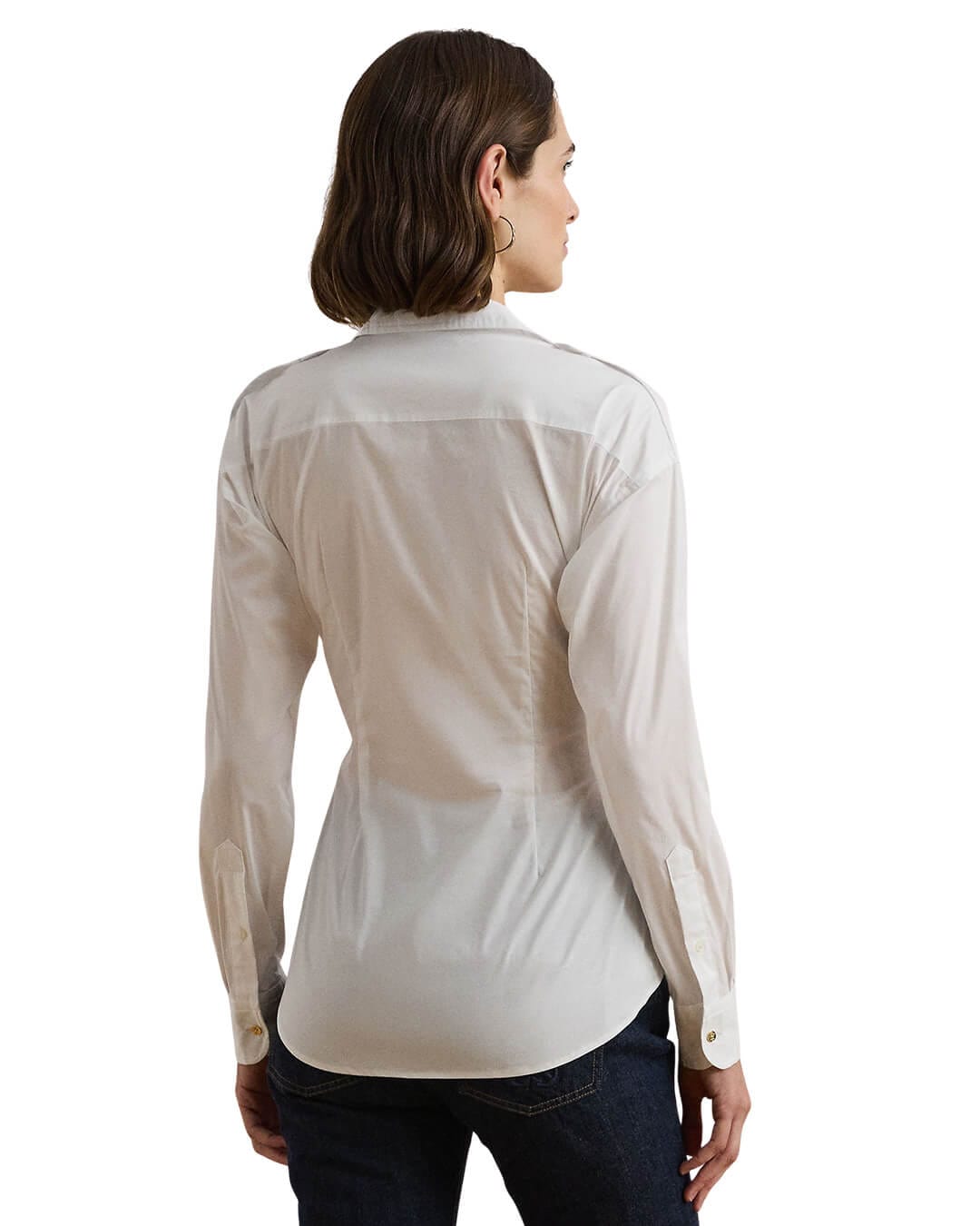 Lauren by Ralph Lauren Shirts Lauren by Ralph Lauren White Gionina Button Front Shirt