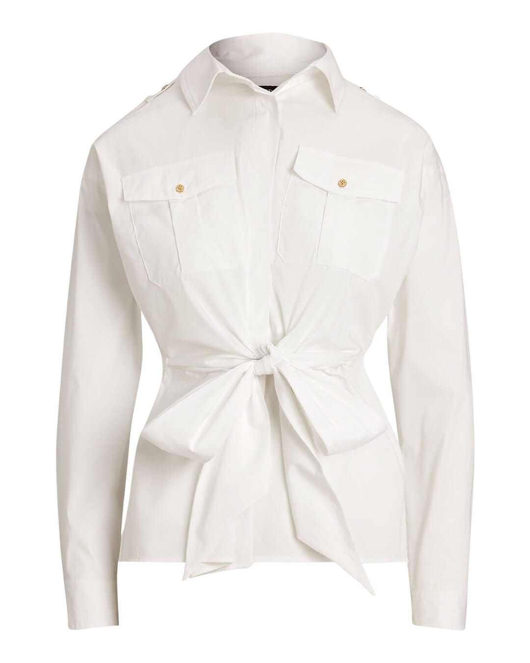 Lauren by Ralph Lauren Shirts Lauren by Ralph Lauren White Gionina Button Front Shirt