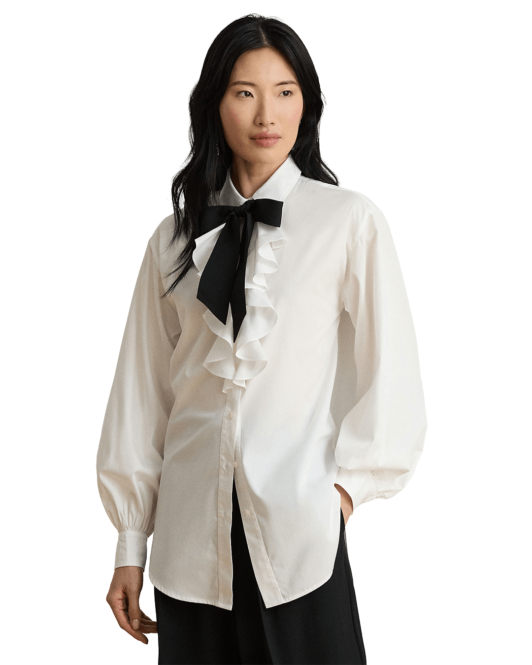 Lauren By Ralph Lauren Shirts Lauren by Ralph Lauren White Woven Sport Shirt