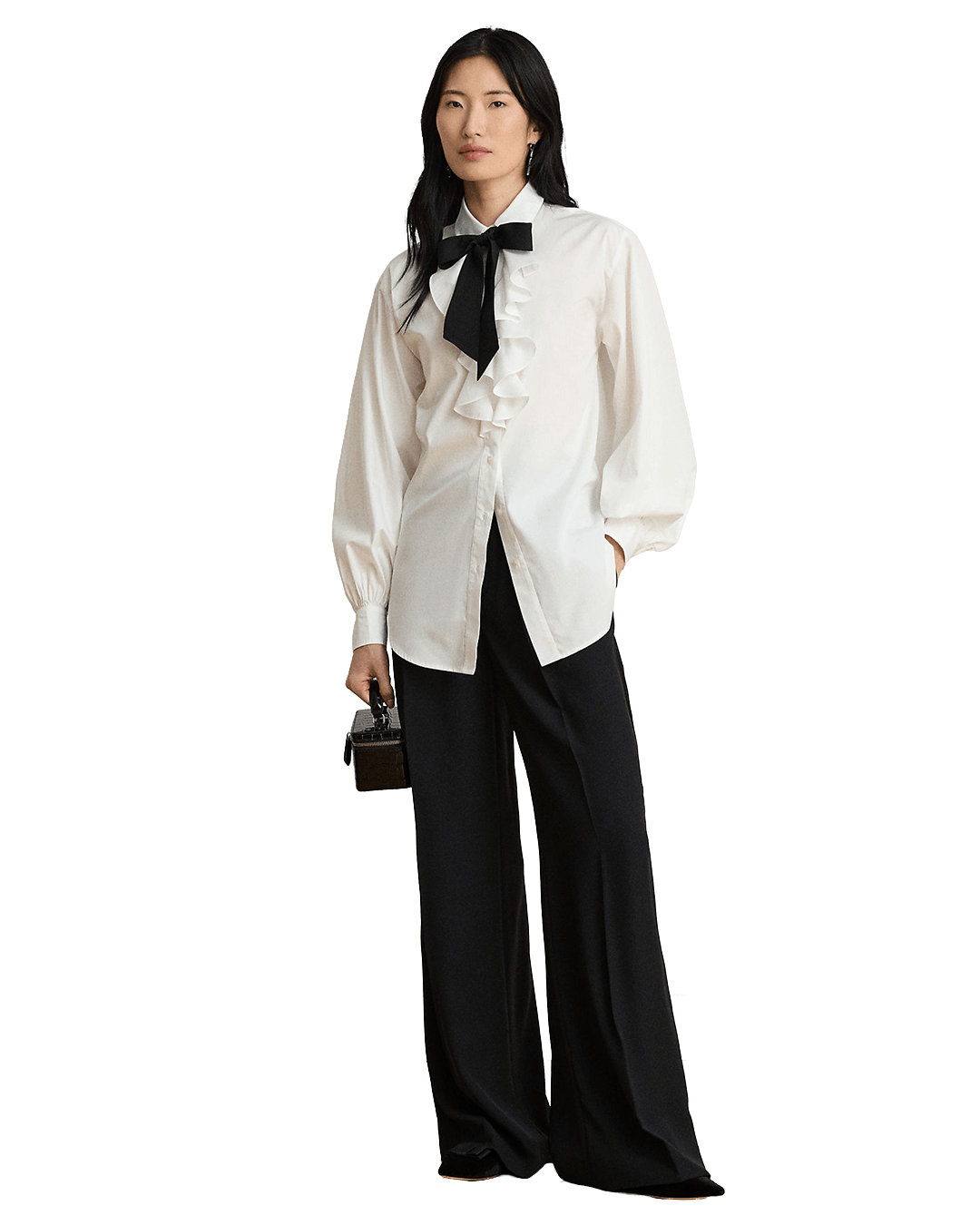 Lauren By Ralph Lauren Shirts Lauren by Ralph Lauren White Woven Sport Shirt
