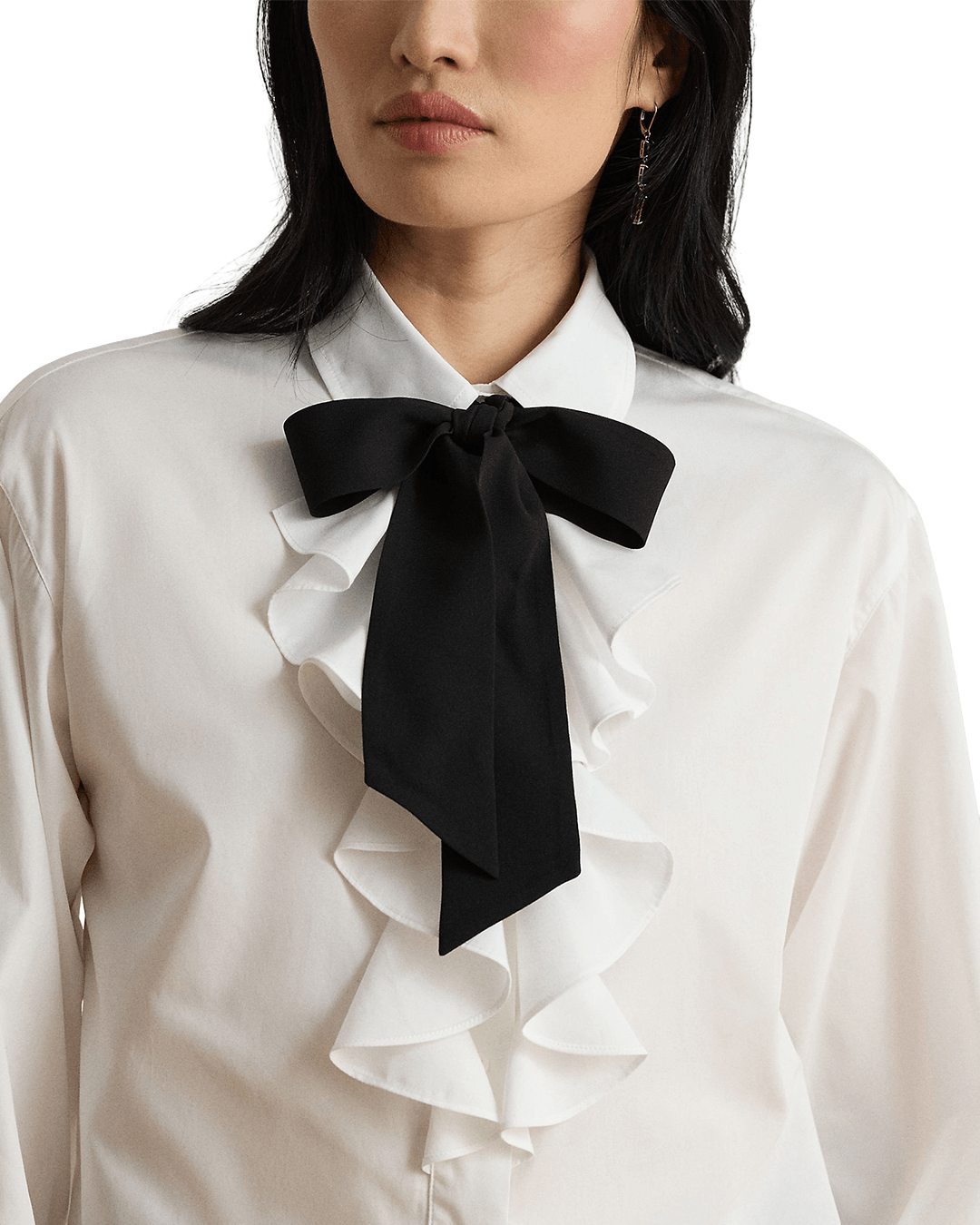 Lauren By Ralph Lauren Shirts Lauren by Ralph Lauren White Woven Sport Shirt
