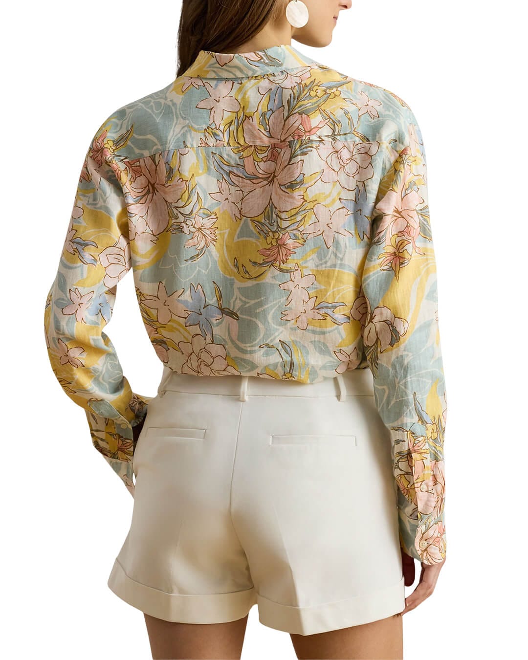 Lauren By Ralph Lauren Shirts Lauren By Ralph Lauren Woven Sport Linen Shirt White Shirt