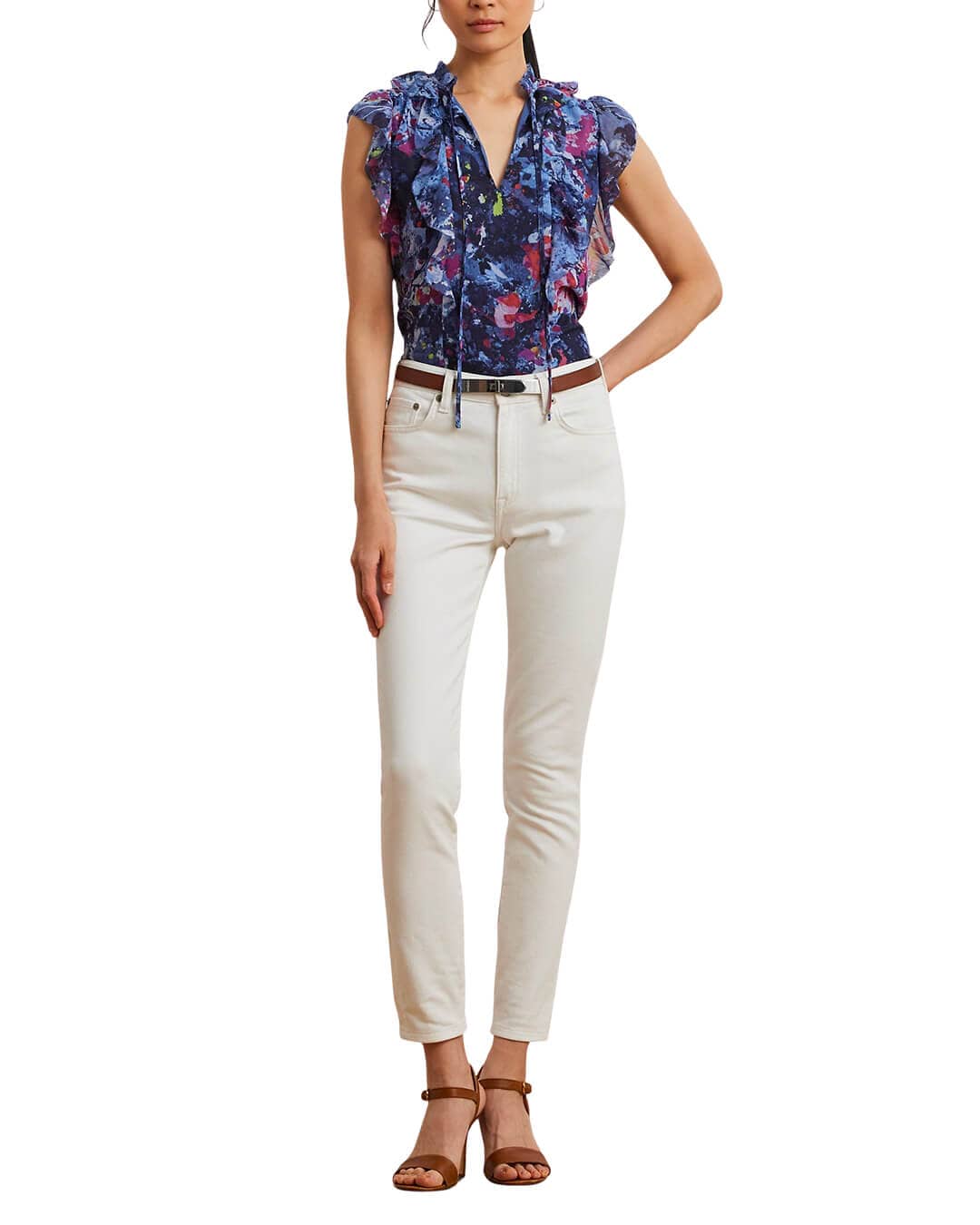 Lauren By Ralph Lauren Shirts PERLETTE SL BLOUSE BLUE