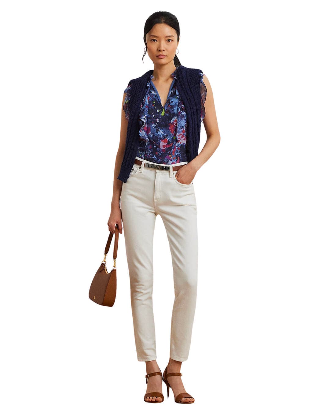 Lauren By Ralph Lauren Shirts PERLETTE SL BLOUSE BLUE