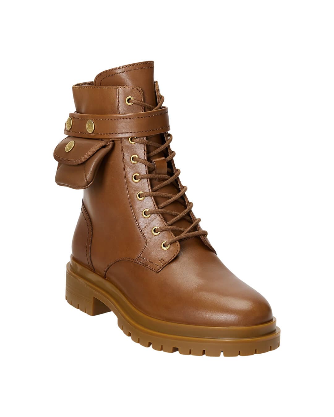 Lauren By Ralph Lauren Shoes CAMMIE-BOOTS-MID BOOT DEEP SADDLE TANAW23