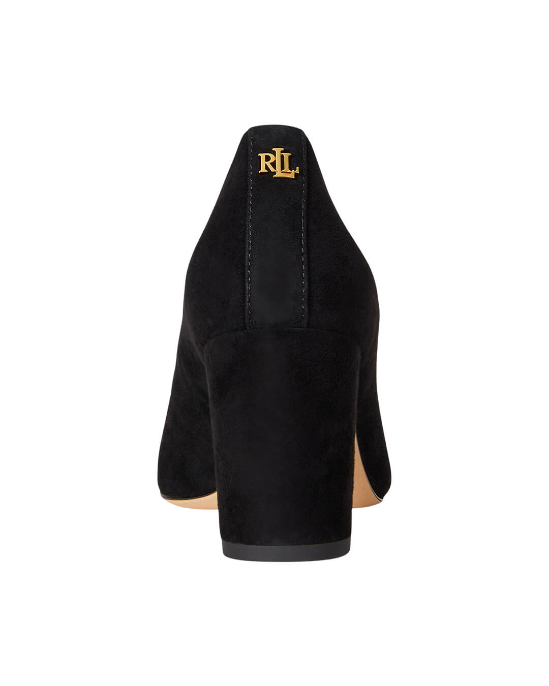 Lauren By Ralph Lauren Shoes LANETTE SUEDE BLOCK-HEEL PUMP BLACK