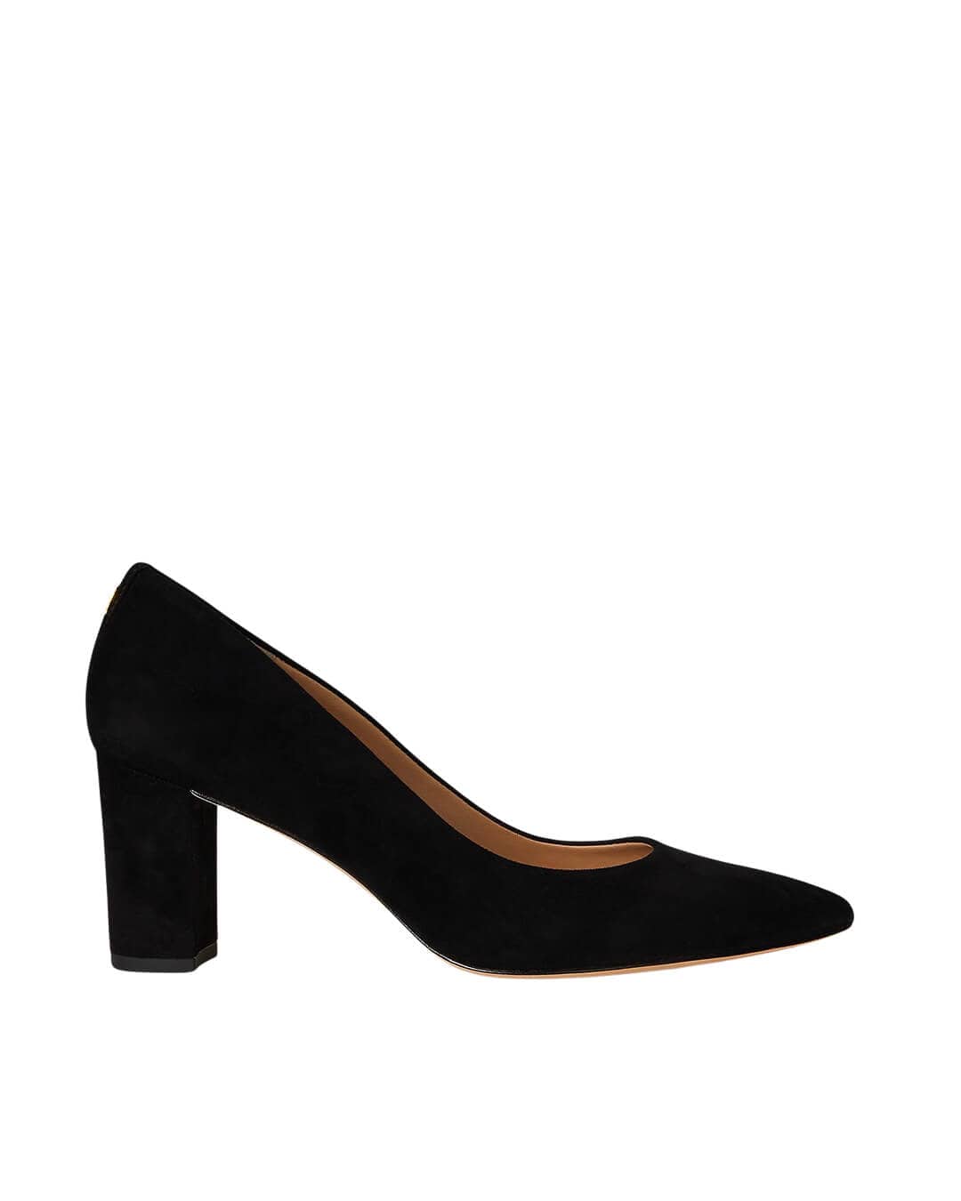 Lauren By Ralph Lauren Shoes LANETTE SUEDE BLOCK-HEEL PUMP BLACK