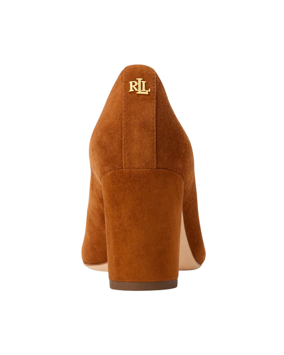 Lauren By Ralph Lauren Shoes LANETTE SUEDE BLOCK-HEEL PUMP BROWN