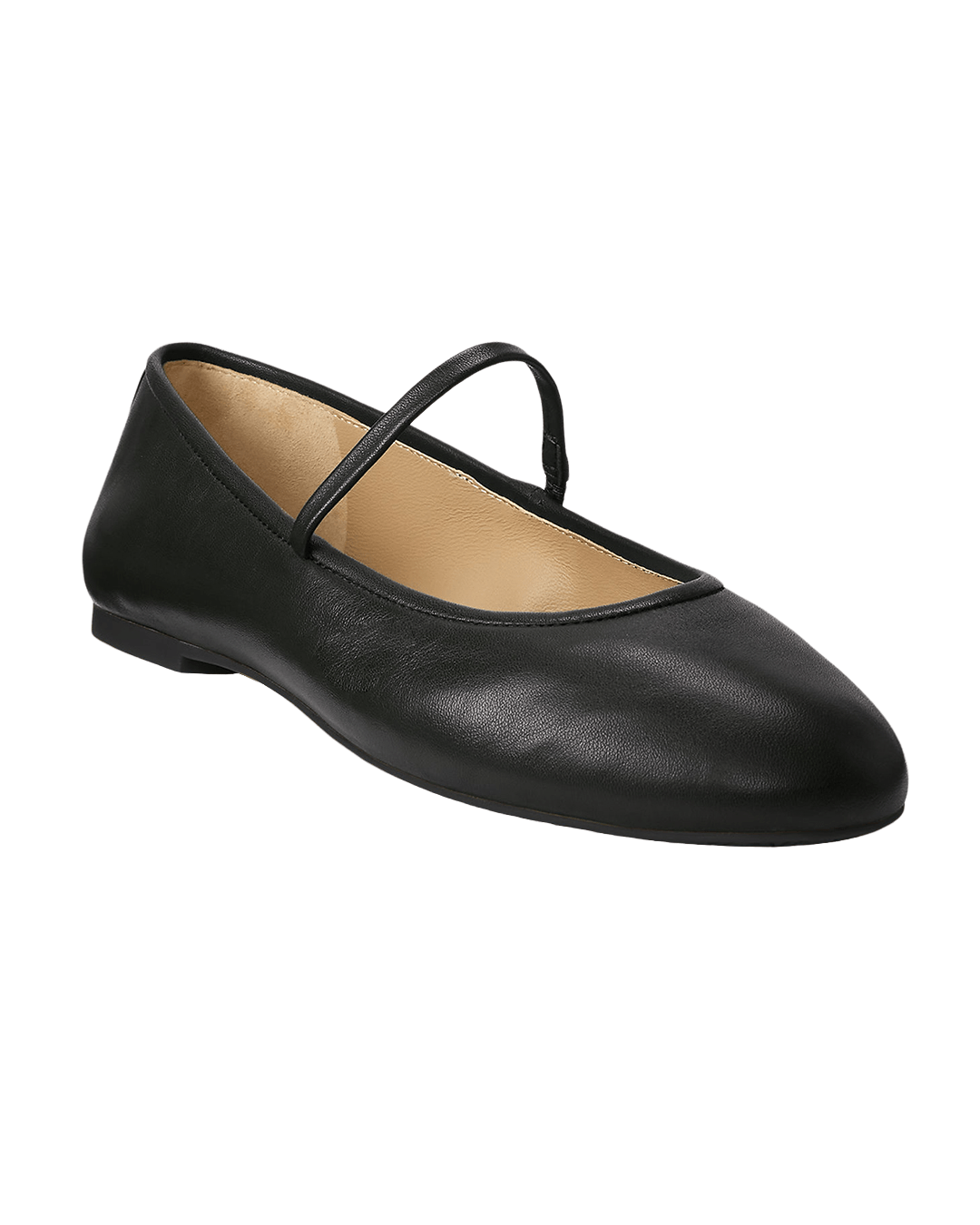 Lauren By Ralph Lauren Shoes Lauren Black Lauren Jayna Nappa Leather Mary Jane Flat Black
