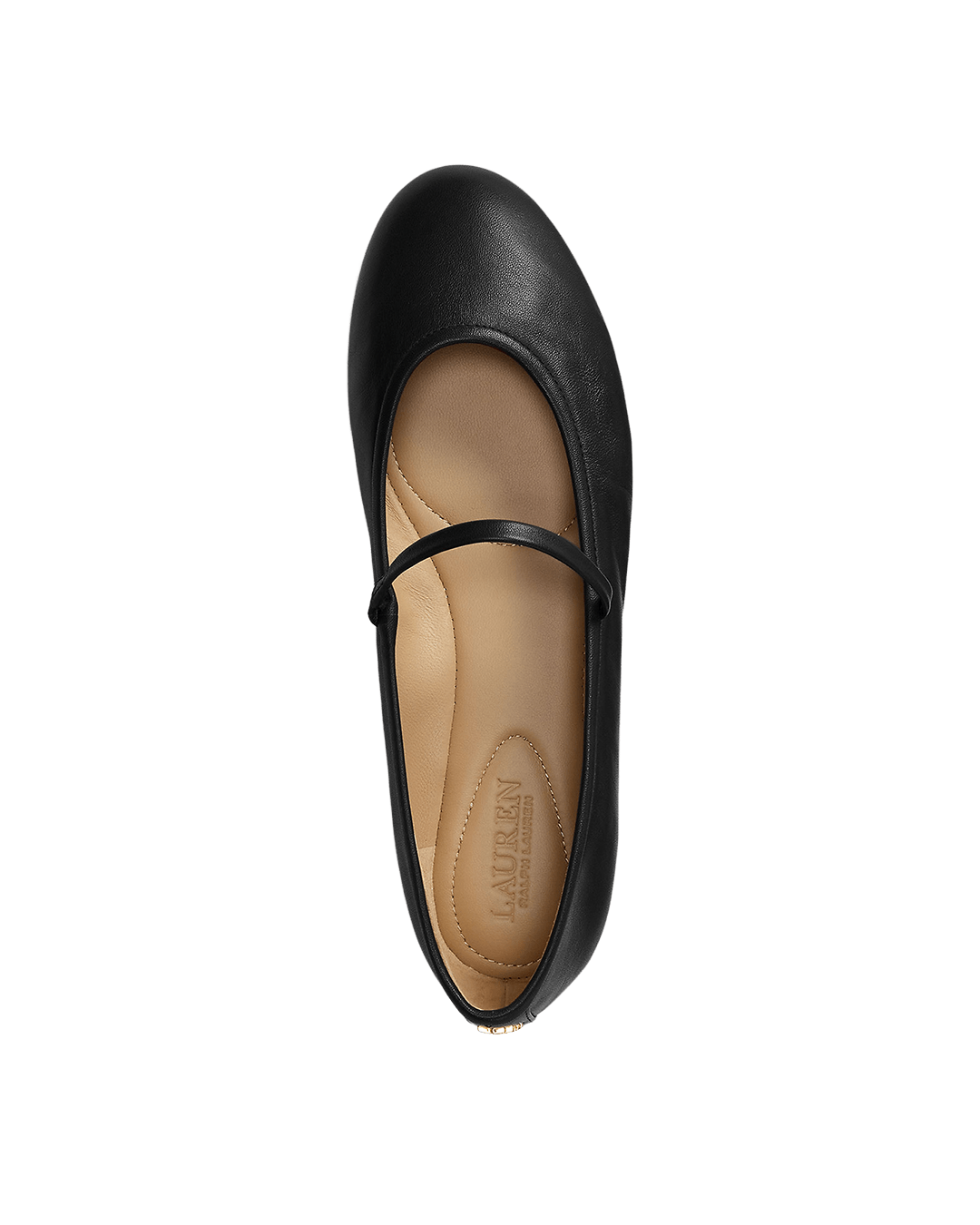 Lauren By Ralph Lauren Shoes Lauren Black Lauren Jayna Nappa Leather Mary Jane Flat Black