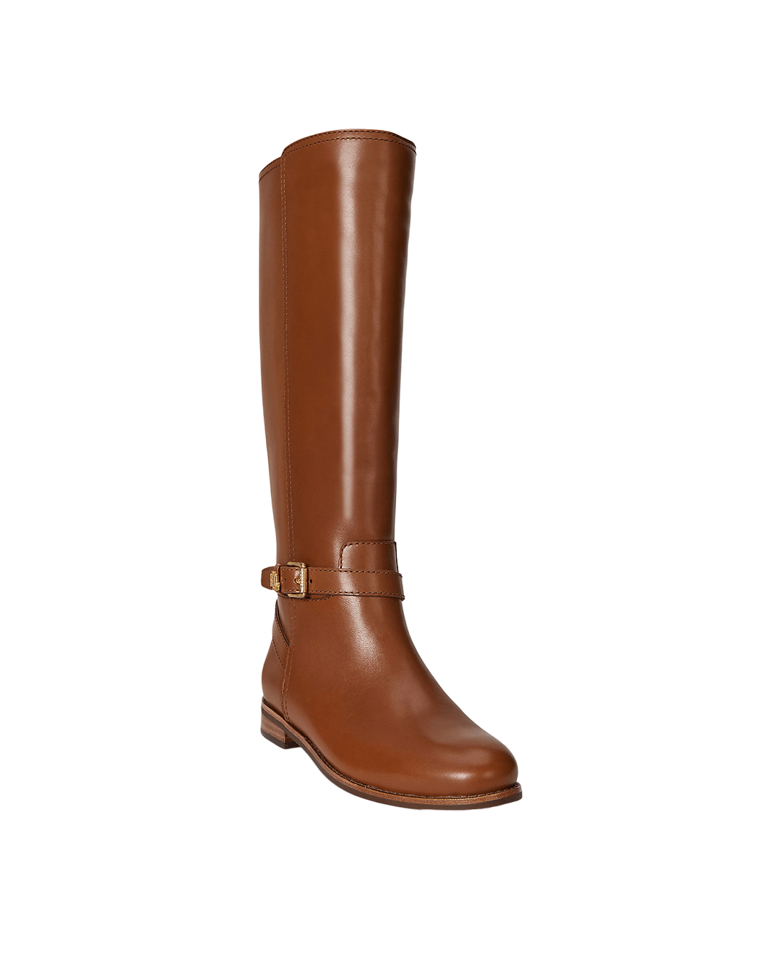 Lauren By Ralph Lauren Shoes Lauren Brown Lauren Brooke Ii Calfskin Tall Boot Brown