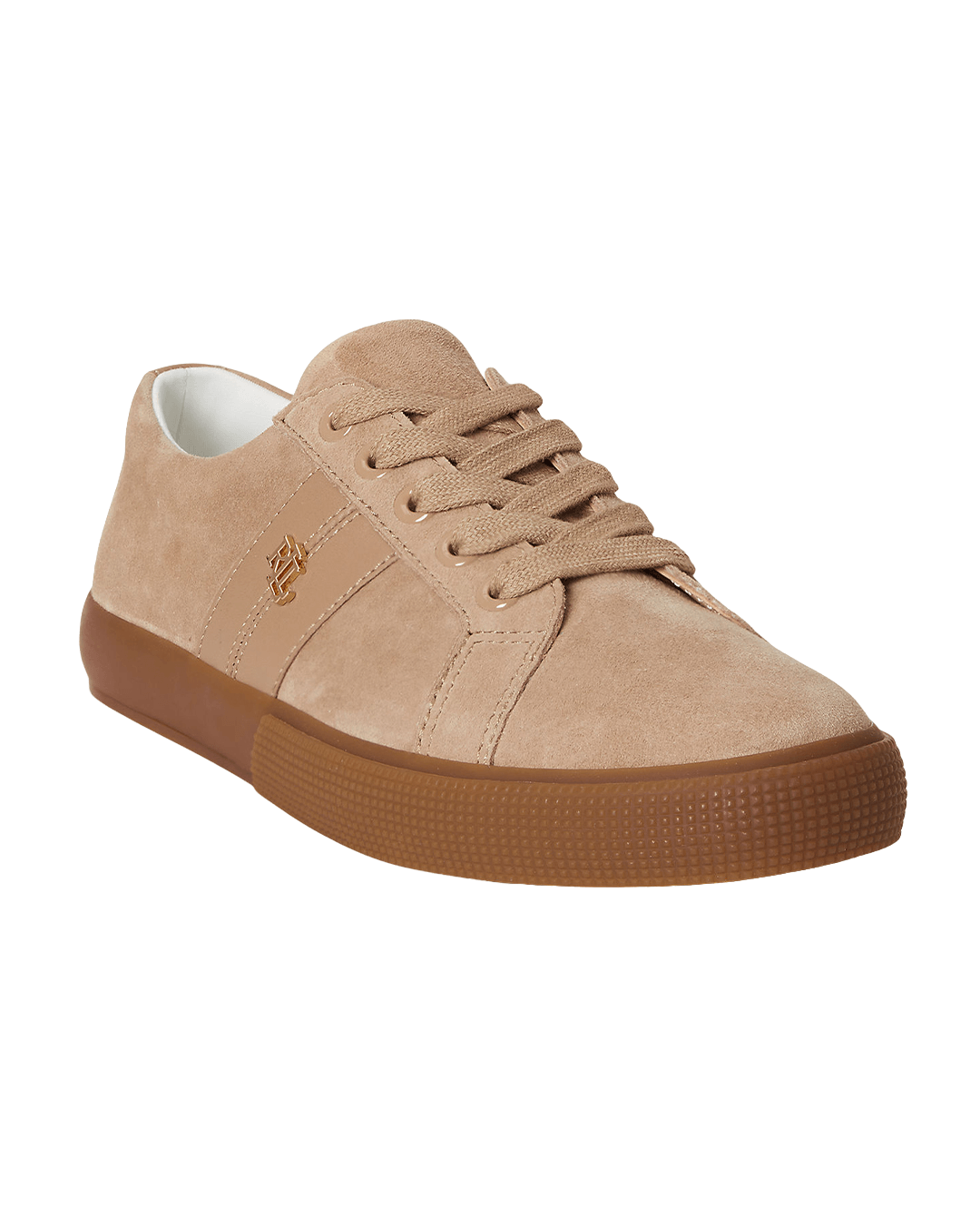 Lauren By Ralph Lauren Shoes Lauren Brown Lauren Janson Ii Suede & Nappa Leather Sneaker Brown