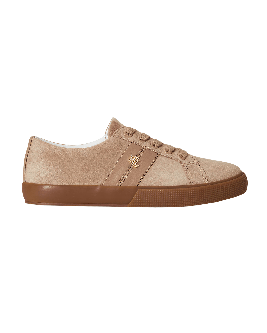 Lauren By Ralph Lauren Shoes Lauren Brown Lauren Janson Ii Suede & Nappa Leather Sneaker Brown