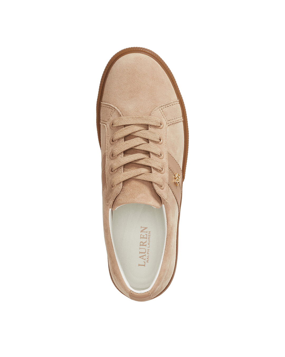 Lauren By Ralph Lauren Shoes Lauren Brown Lauren Janson Ii Suede & Nappa Leather Sneaker Brown
