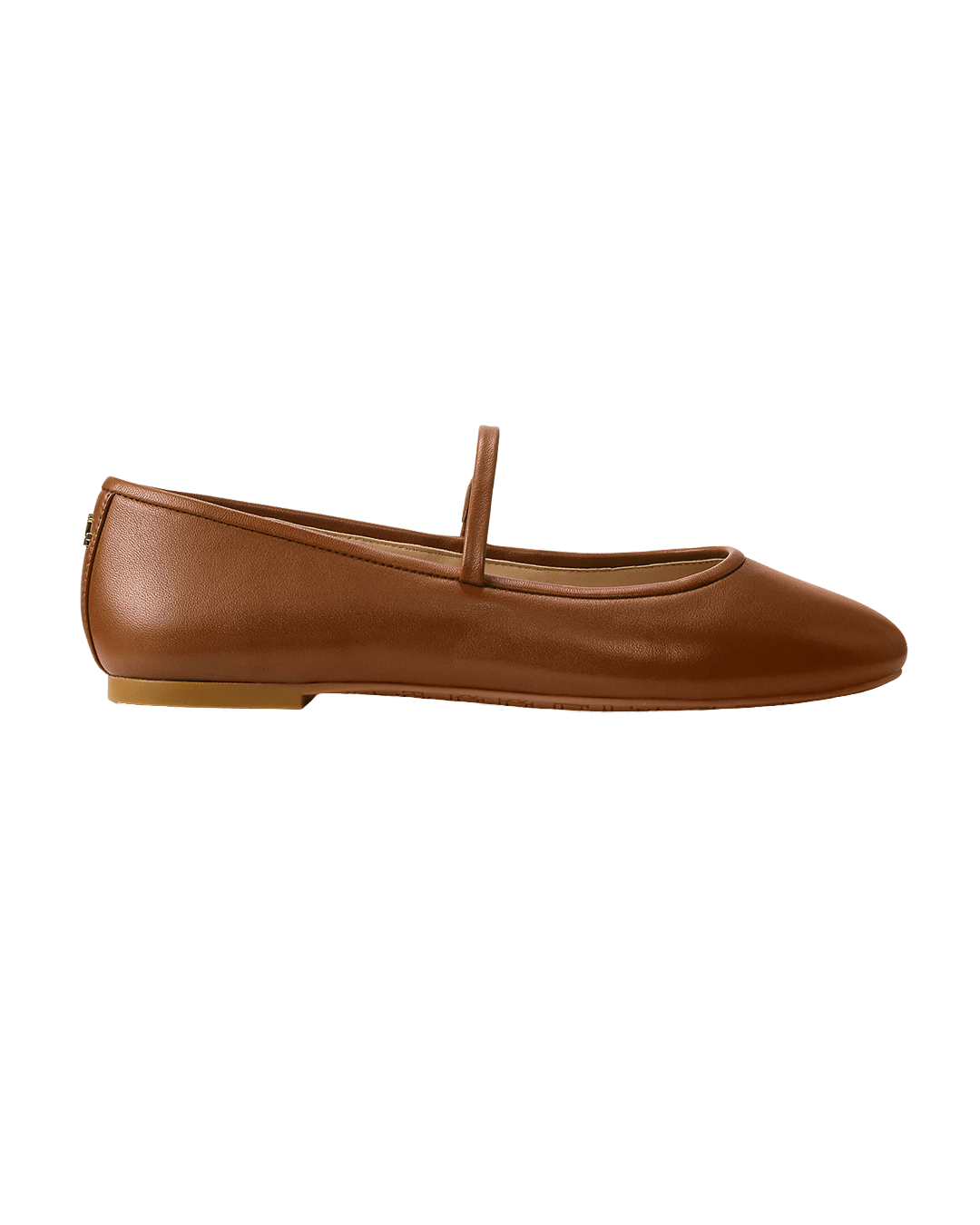 Lauren By Ralph Lauren Shoes Lauren Brown Lauren Jayna Nappa Leather Mary Jane Flat Brown