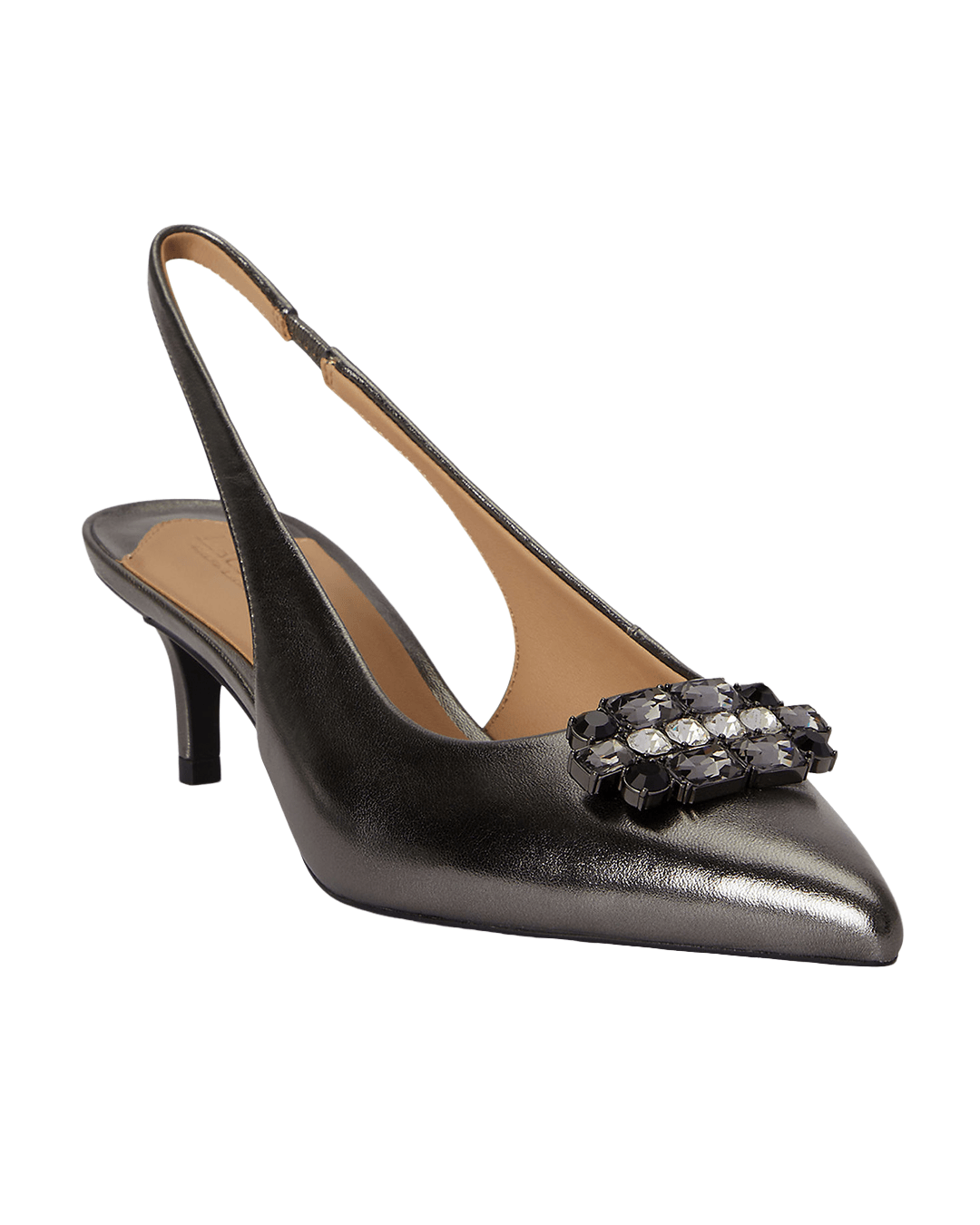 Lauren By Ralph Lauren Shoes Lauren by Ralph Lauren Silver Lolah Jewel Slingback Pumps